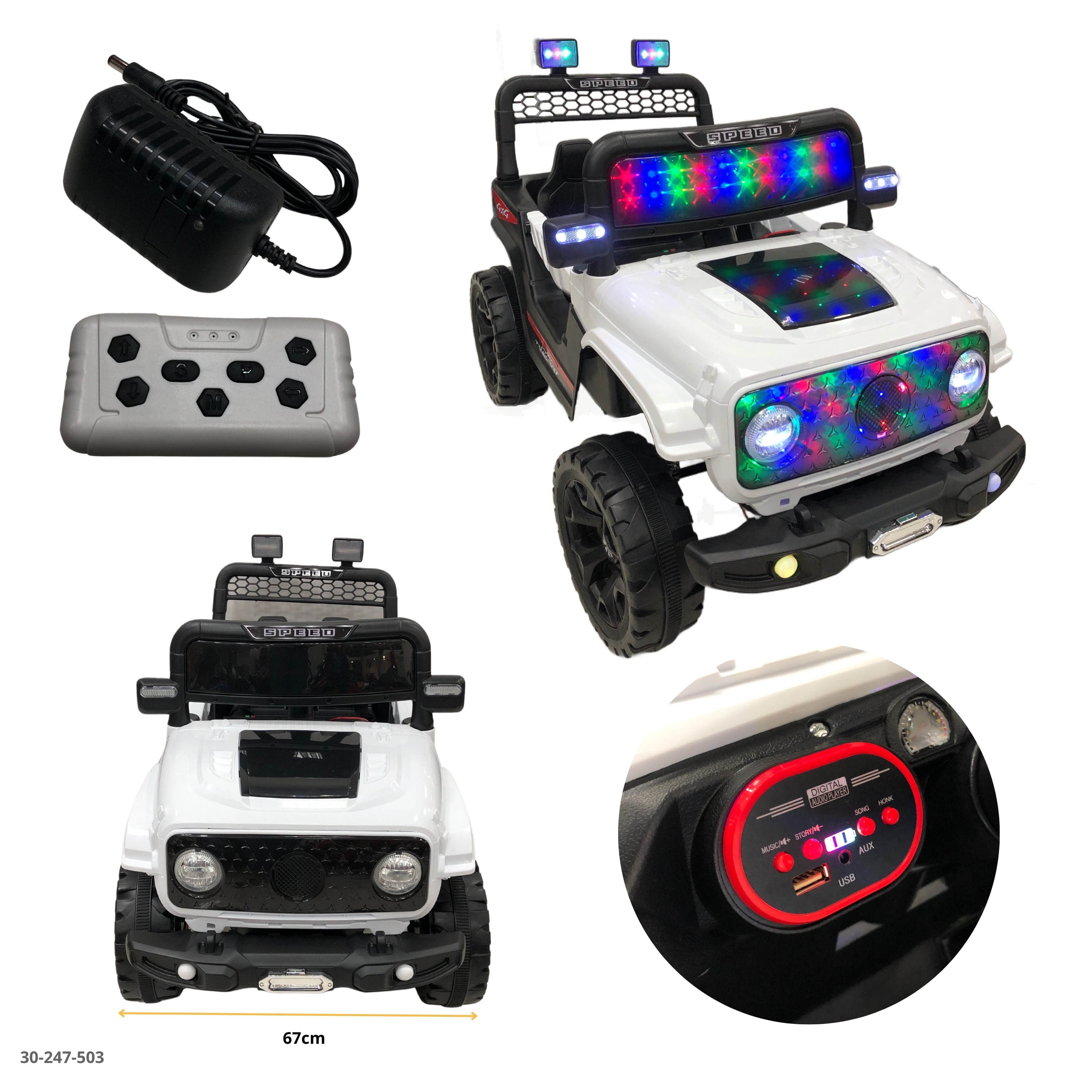 CARRO BLANCO PARA NIÑO