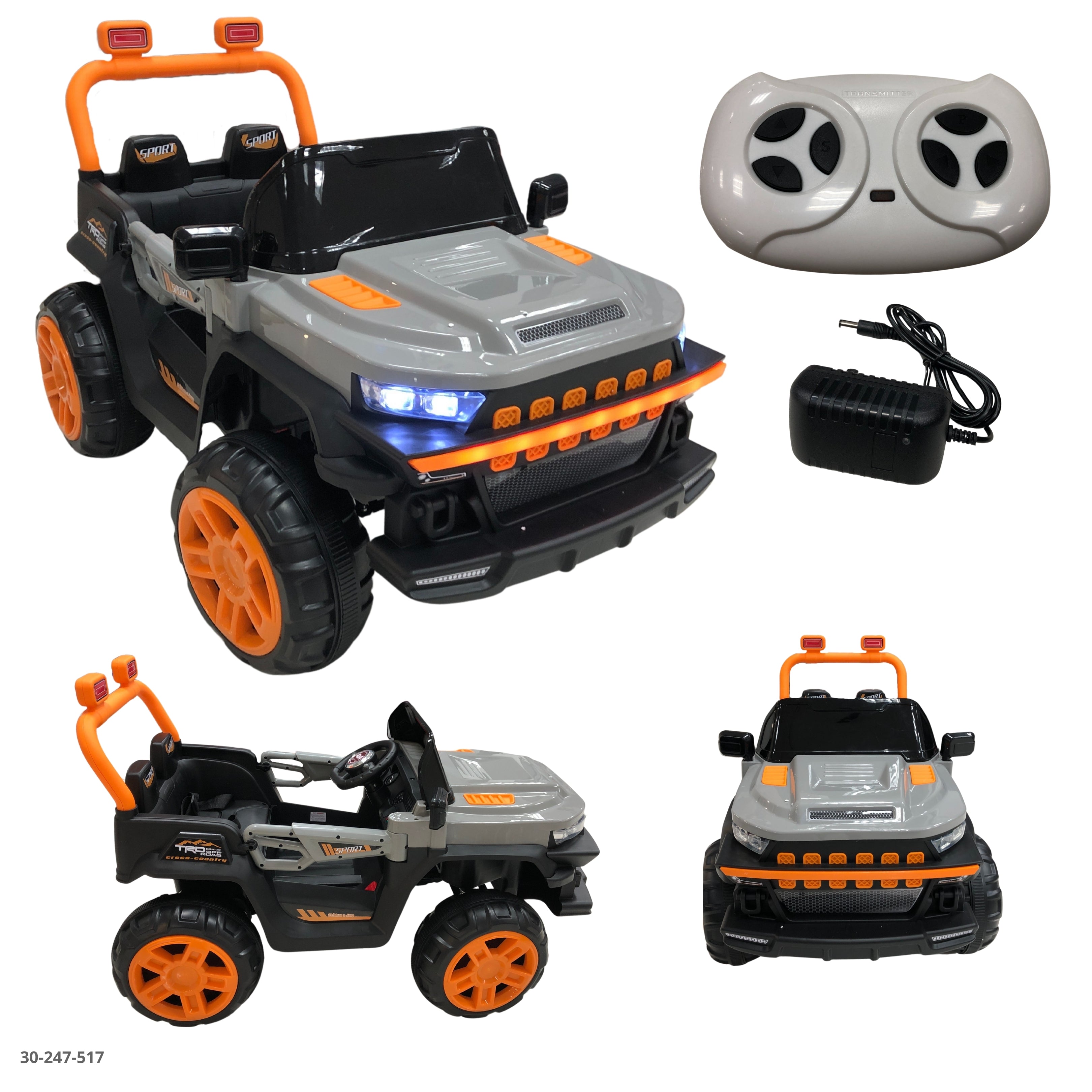 CARRO GRIS PARA NIÑO