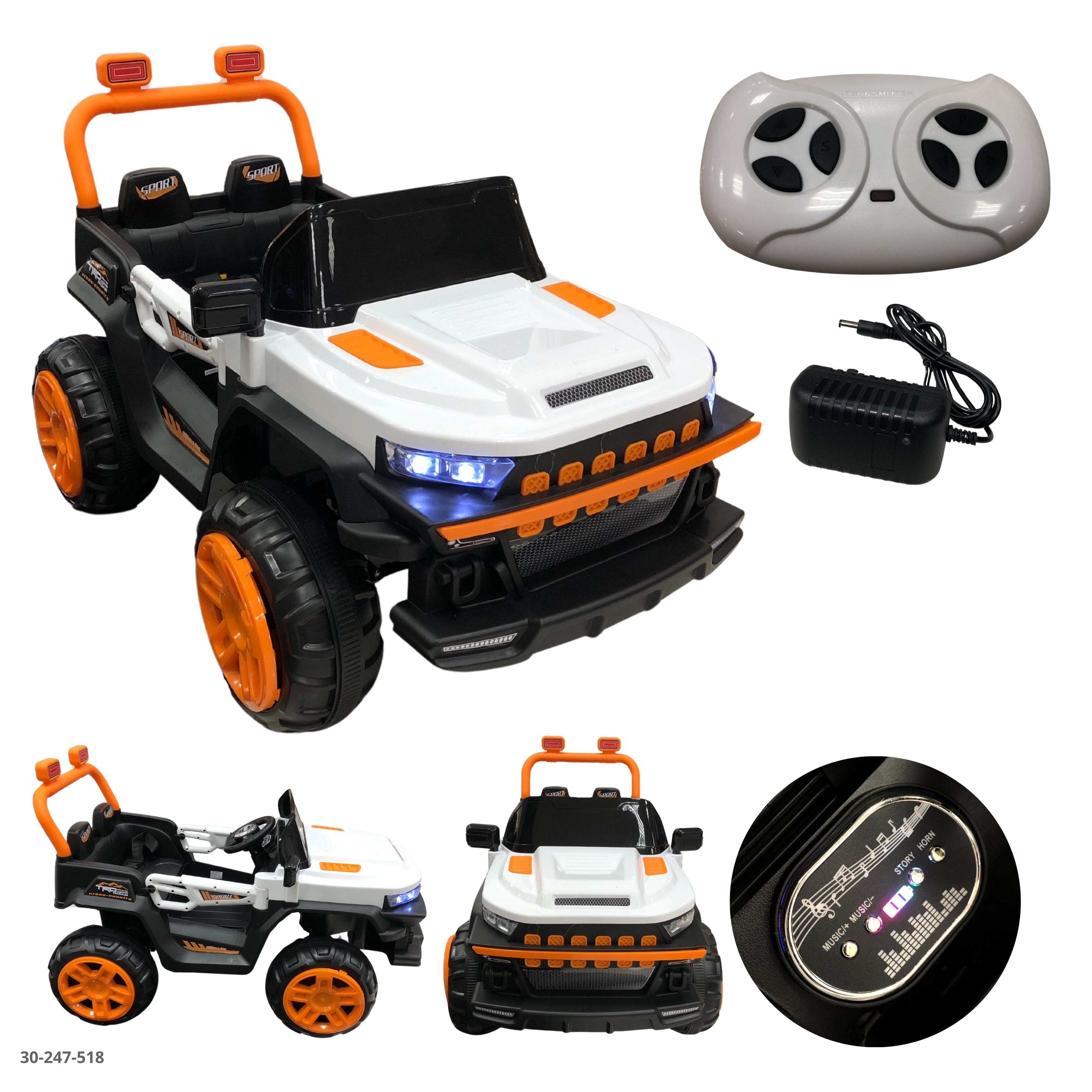 CARRO BLANCO PARA NIÑO