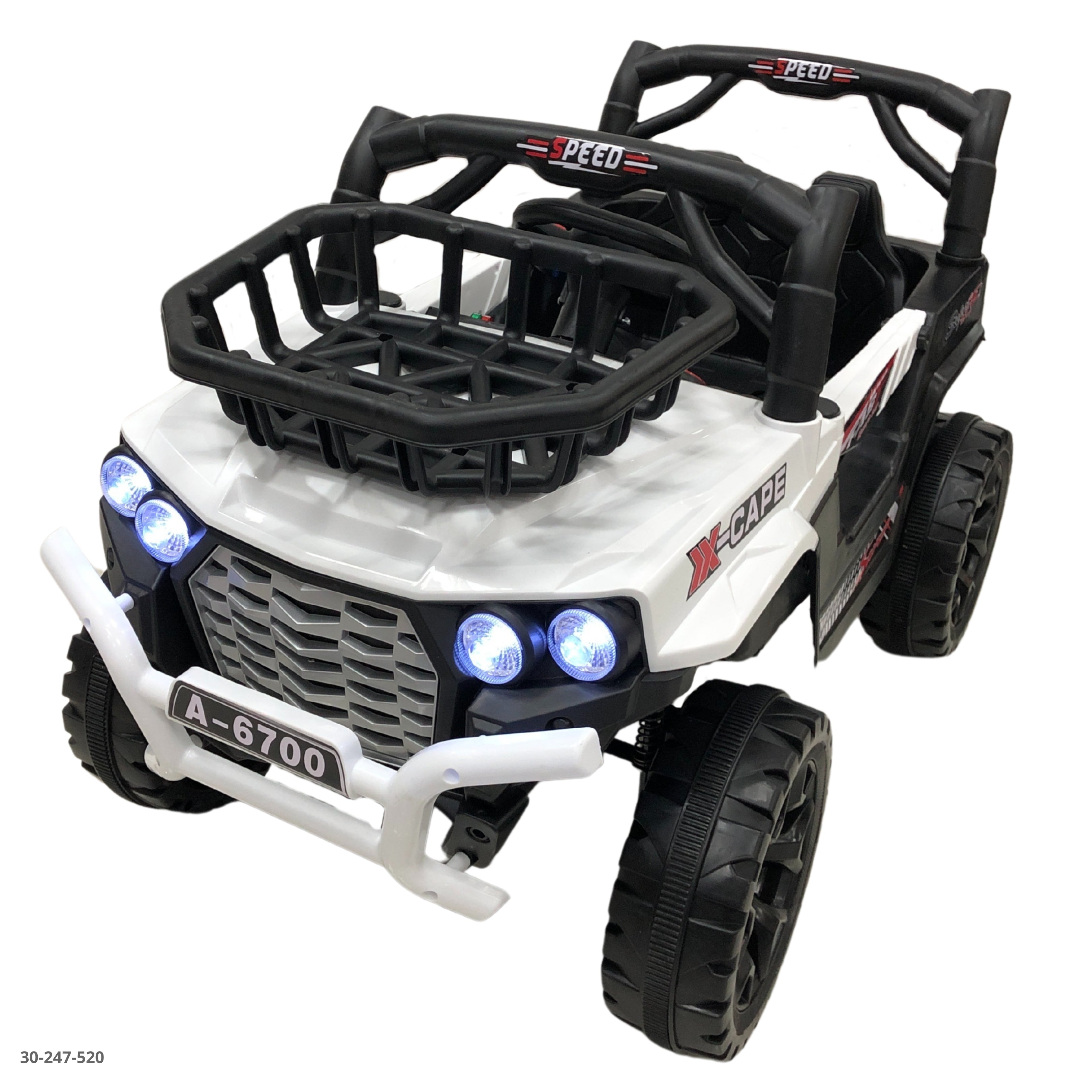 Carro Eléctrico Blanco para Niños con Control Remoto - vista 2 - Ref. 30-247-520