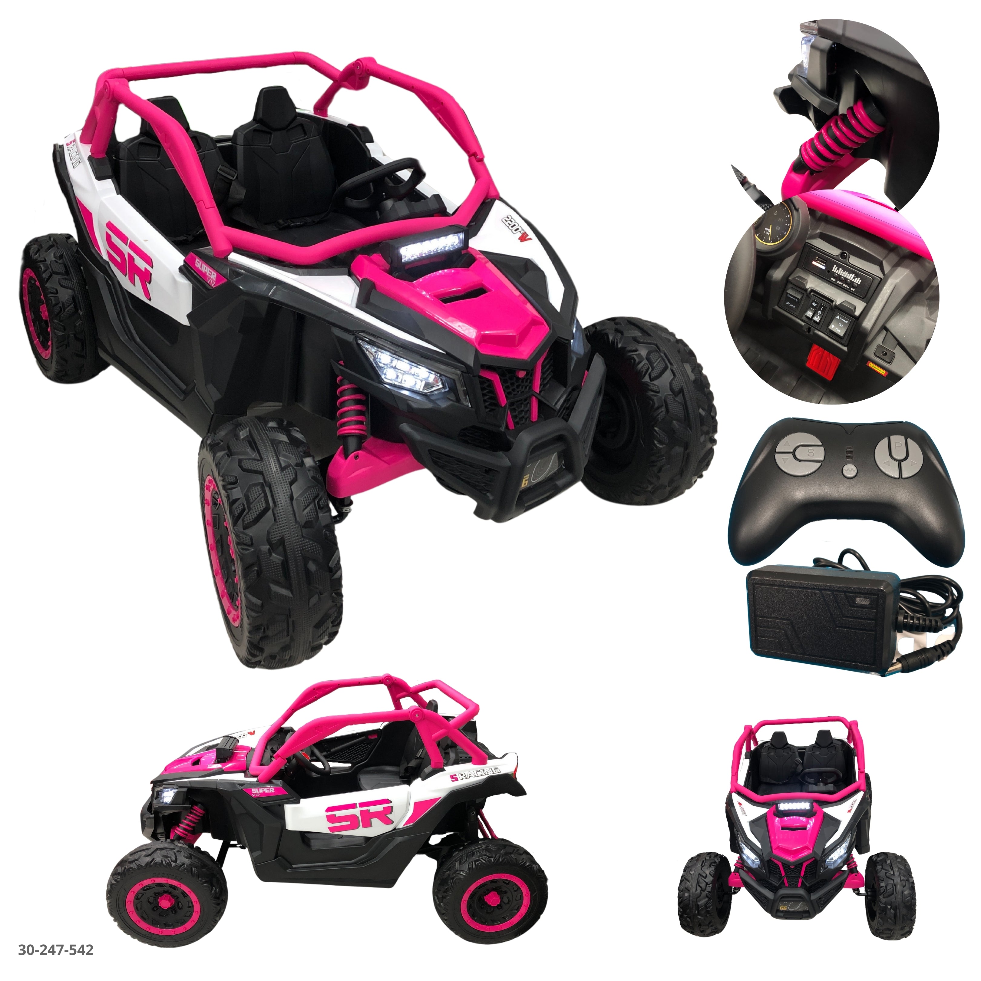 CARRO ROSADO PARA NIÑAS