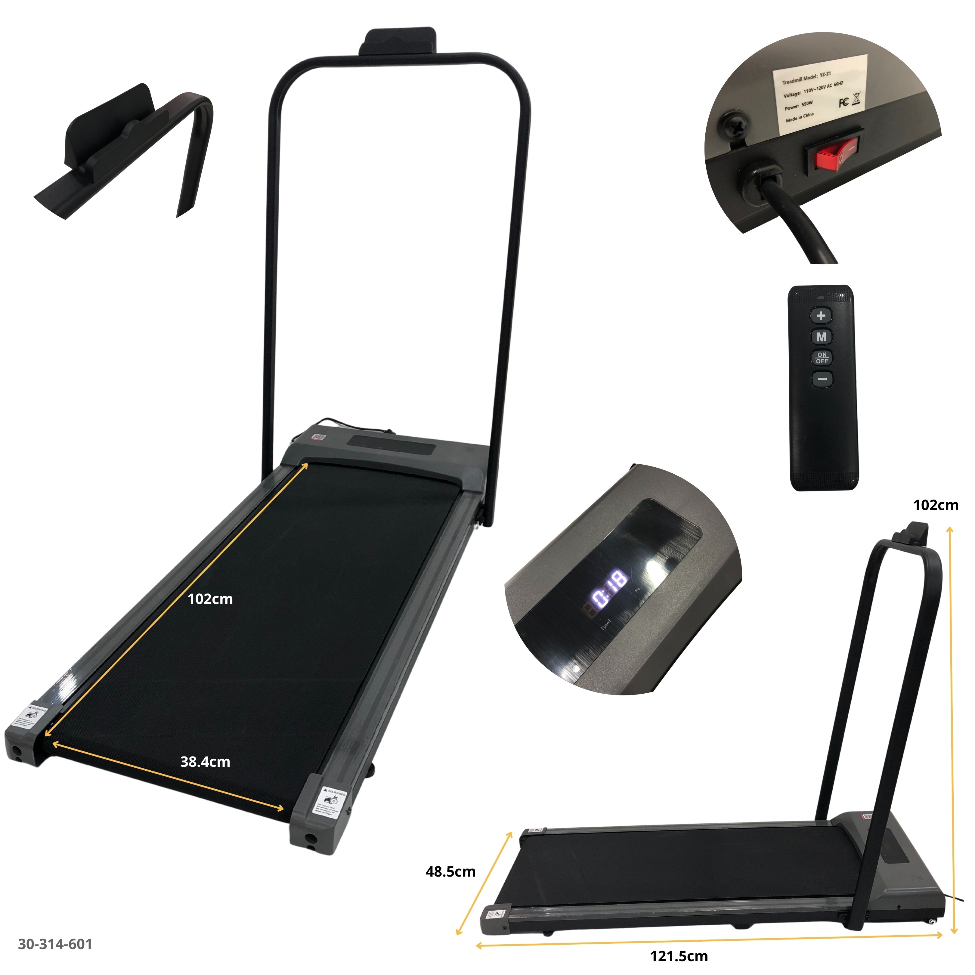 CAMINADORA ELECTRICA C/PASAMANOS