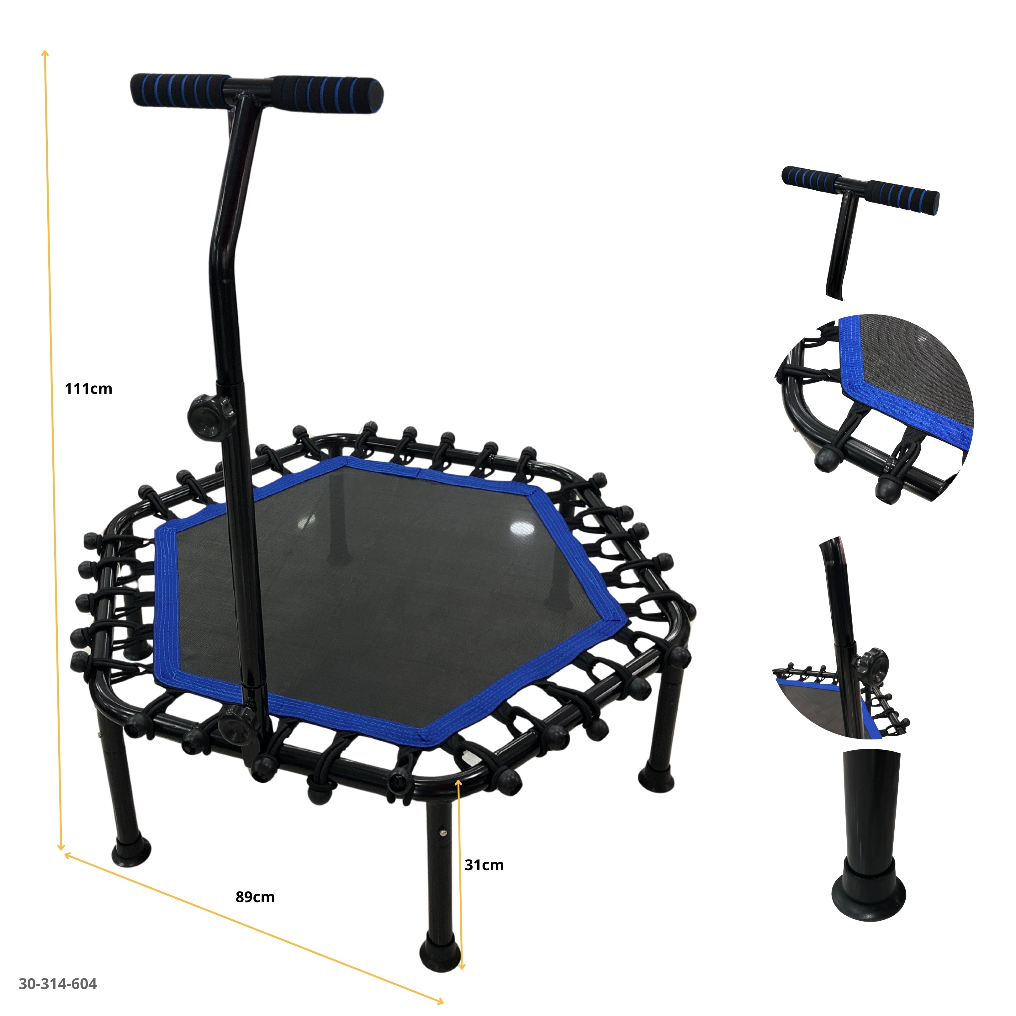 Trampolín fitness 40 pulgadas azul 30-314-604