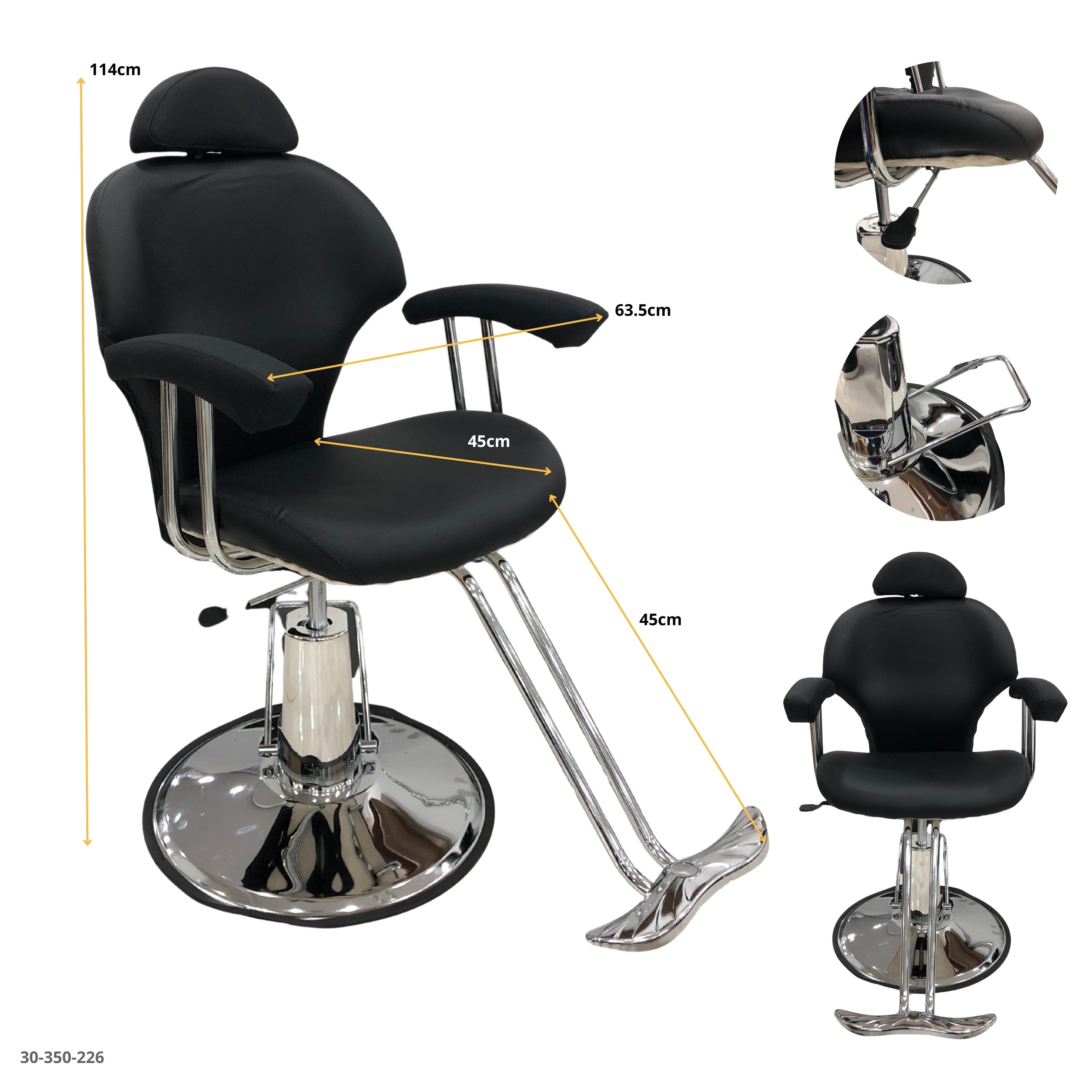 SILLA NEGRA P/PELUQUERIA 4