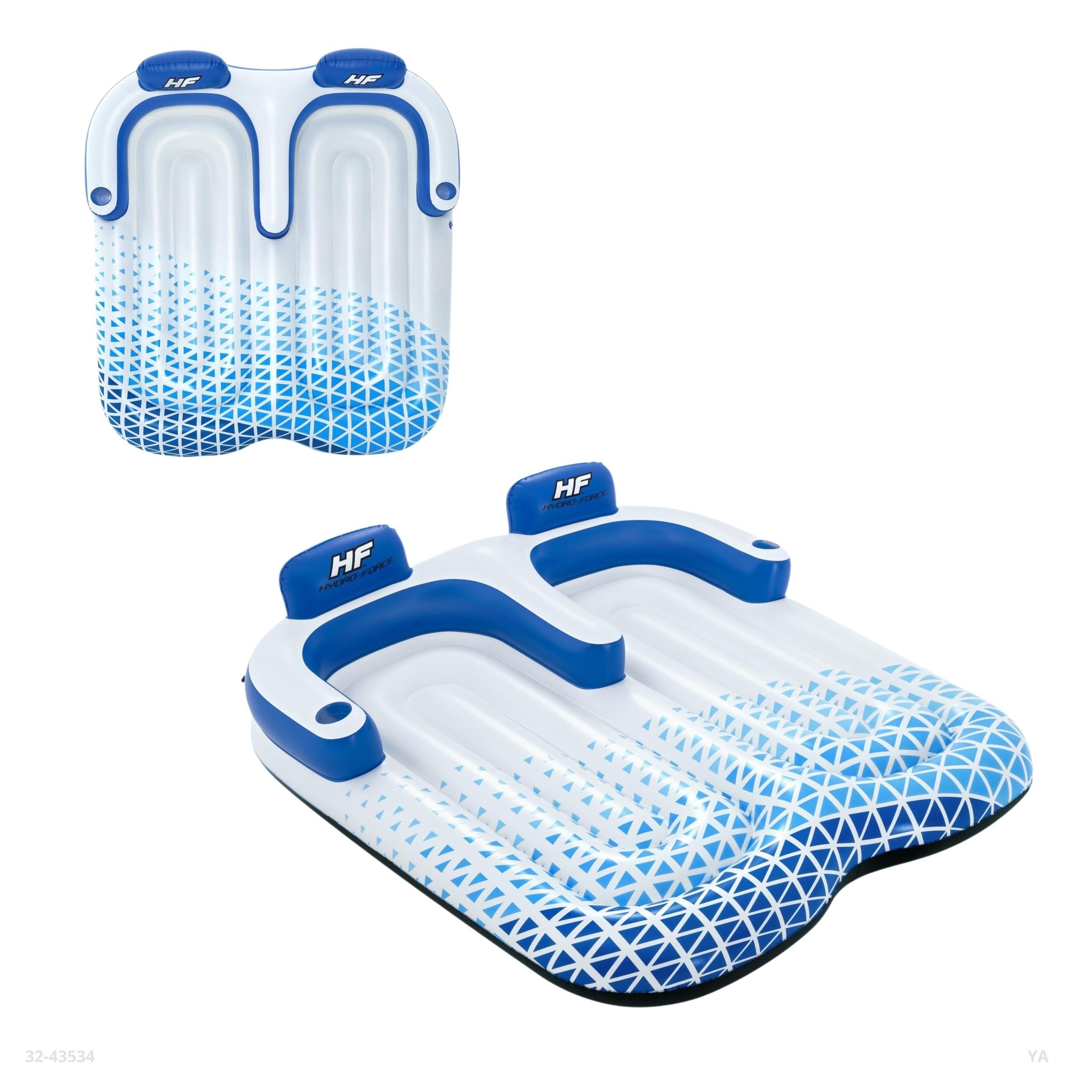 FLOTADOR DOBLE P/ADULTO 196*193CM