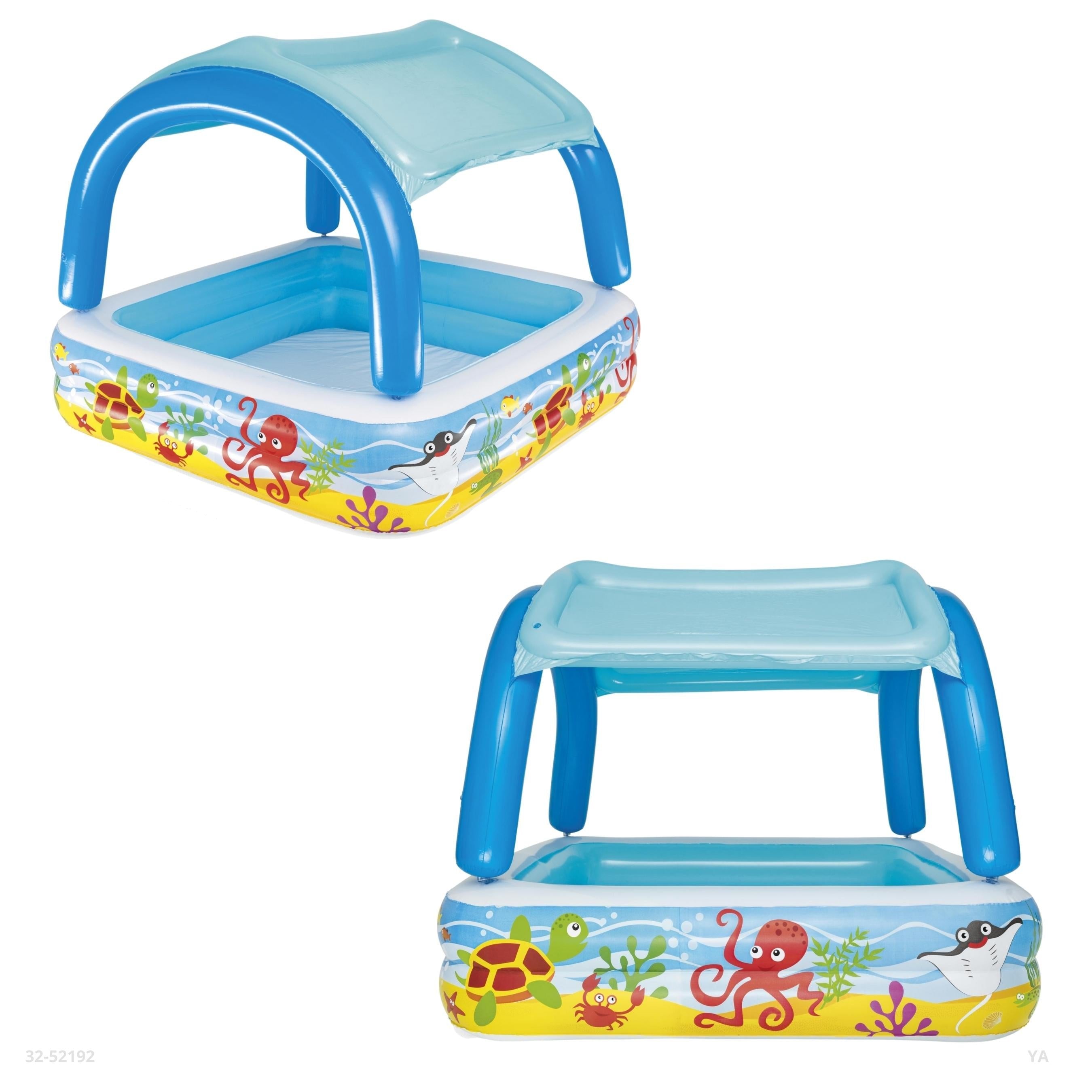 PISCINA INFLABLE PARA BEBES CON TECHO 140*140*114CM