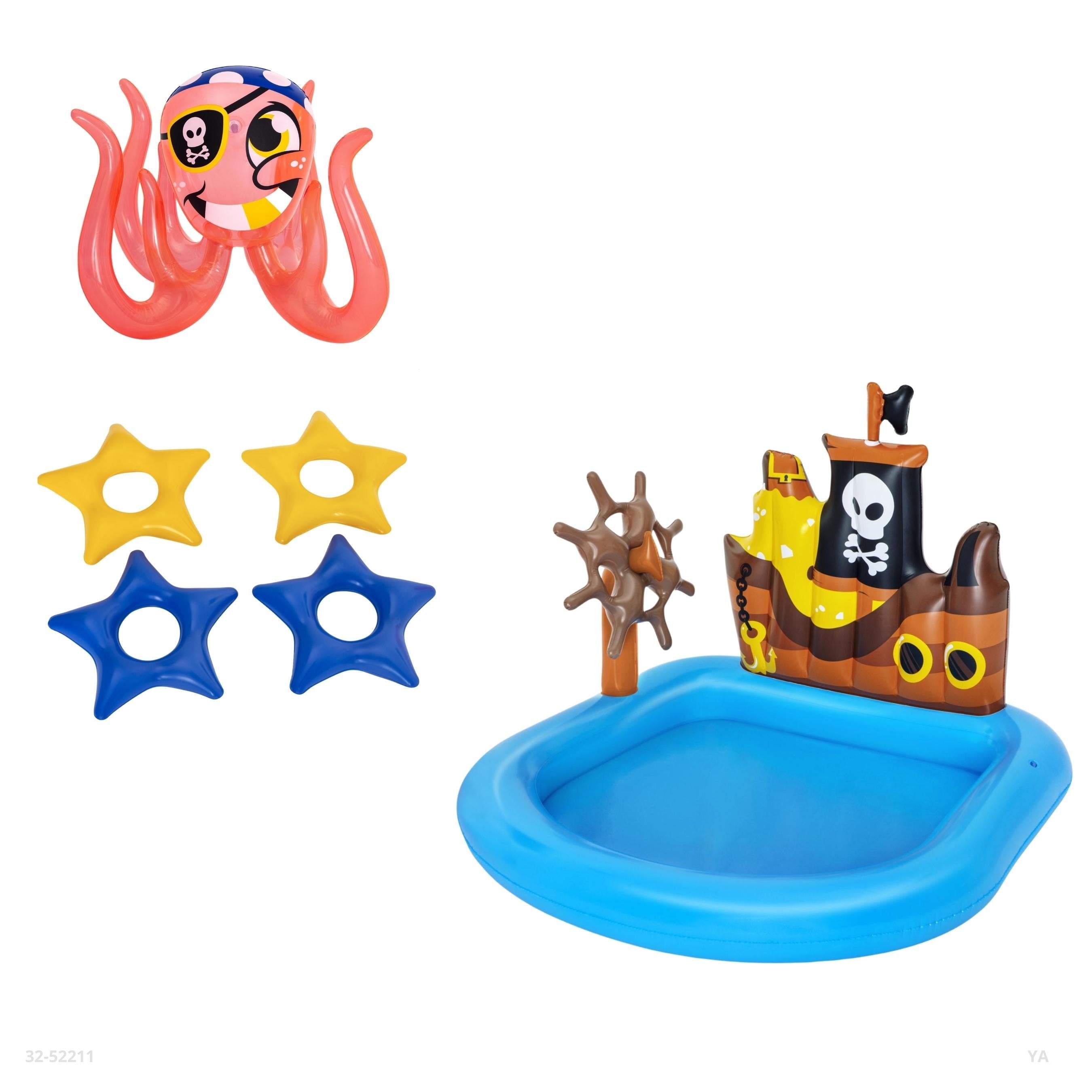 PISCINA INFLABLE PIRATAS 140*130*104CM