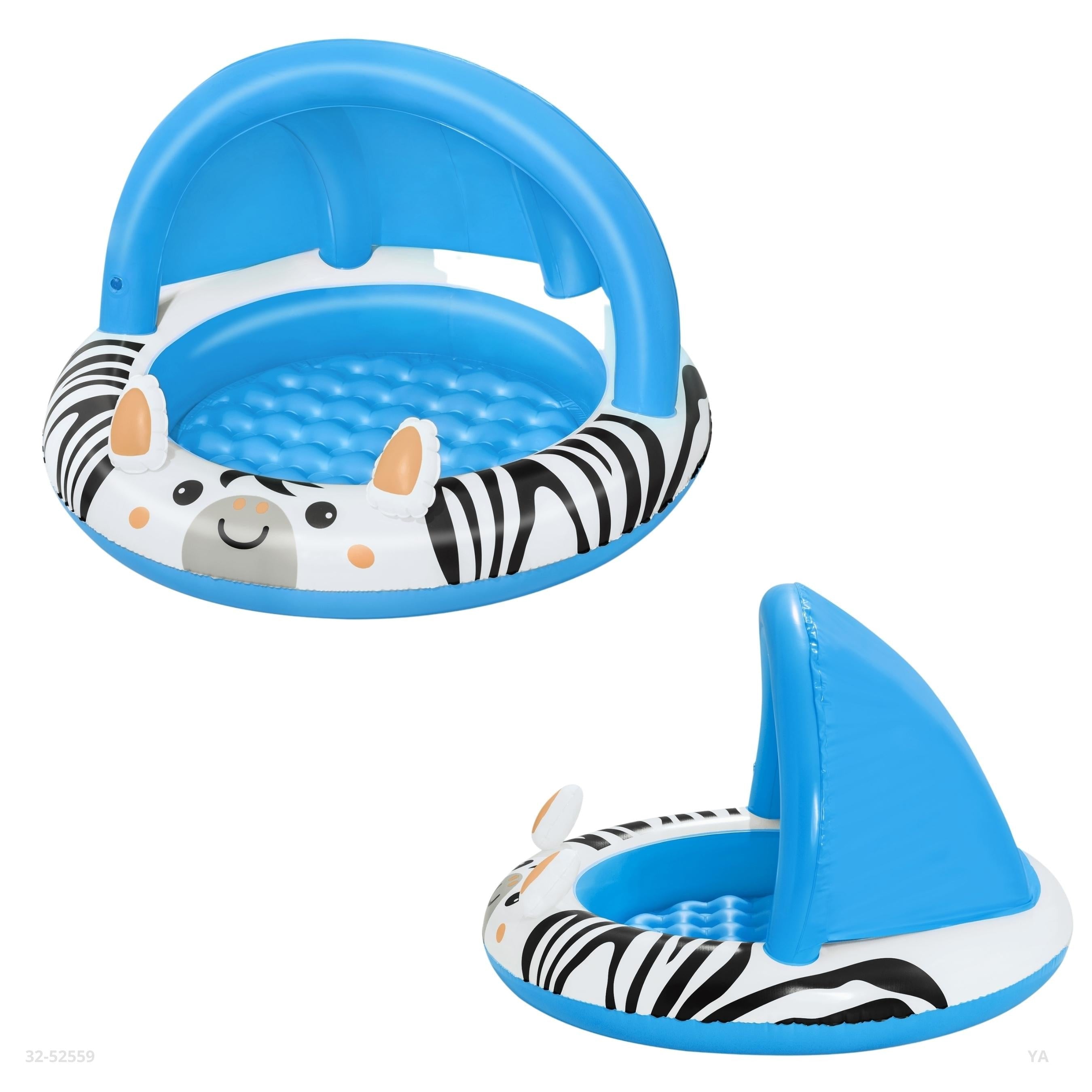 PISCINA SAFARI INFLABLE PARA BEBES CON TECHO 97*66CM