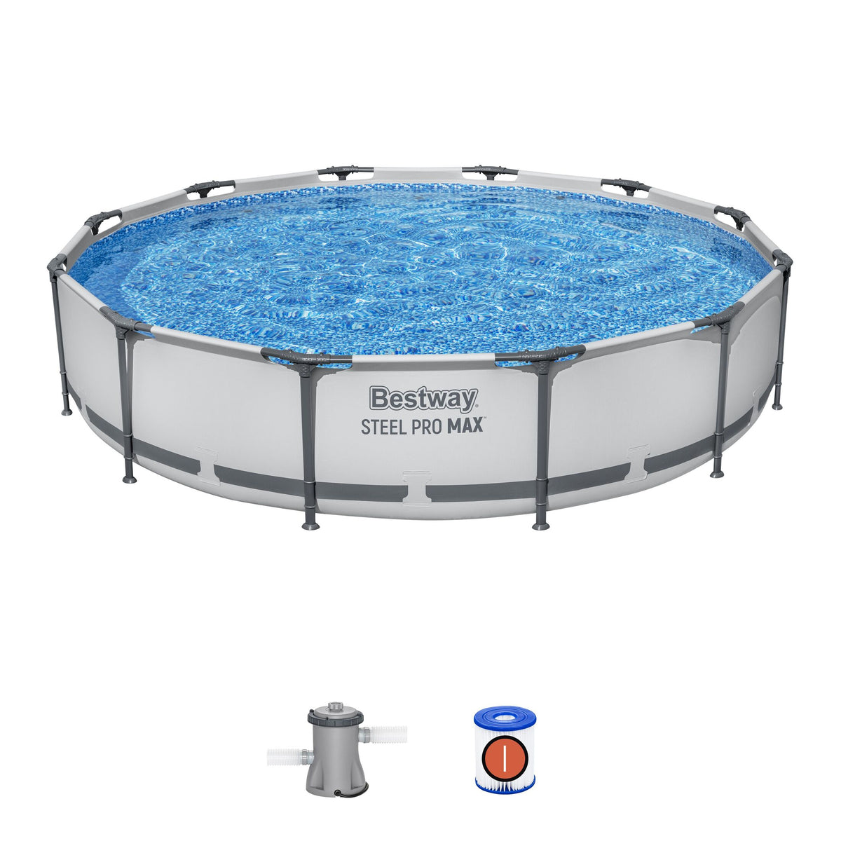 Piscina Bestway Steel Pro Max Redonda 366x76 cm - set completo (32-56417)