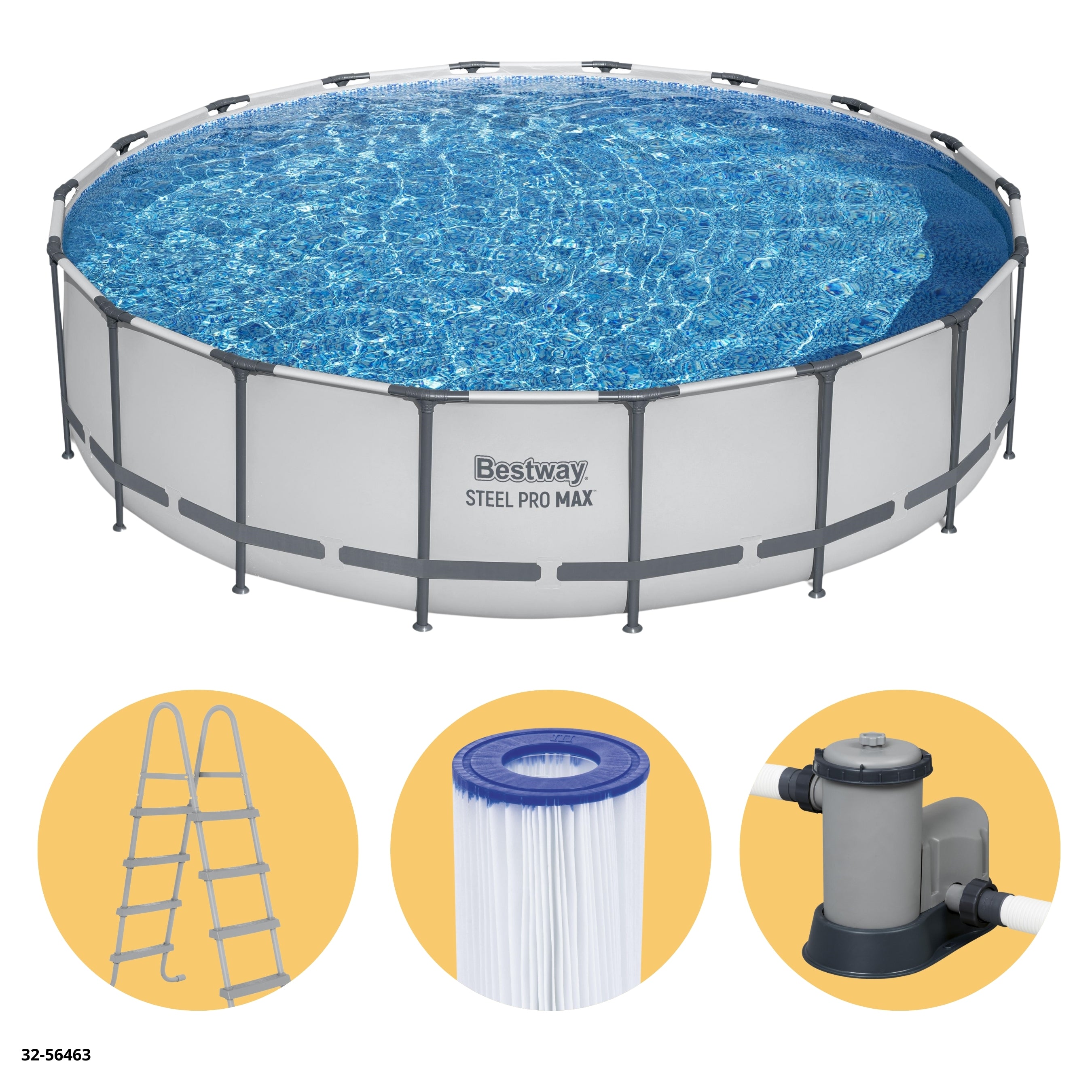 PISCINA+FILTRO REDONDA STEEL PRO MAX 18' 549*122CM