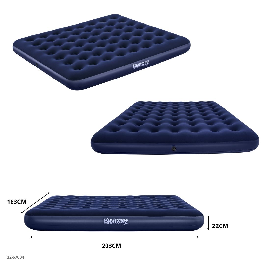 COLCHON INFLABLE KING AZUL 203*183*22CM