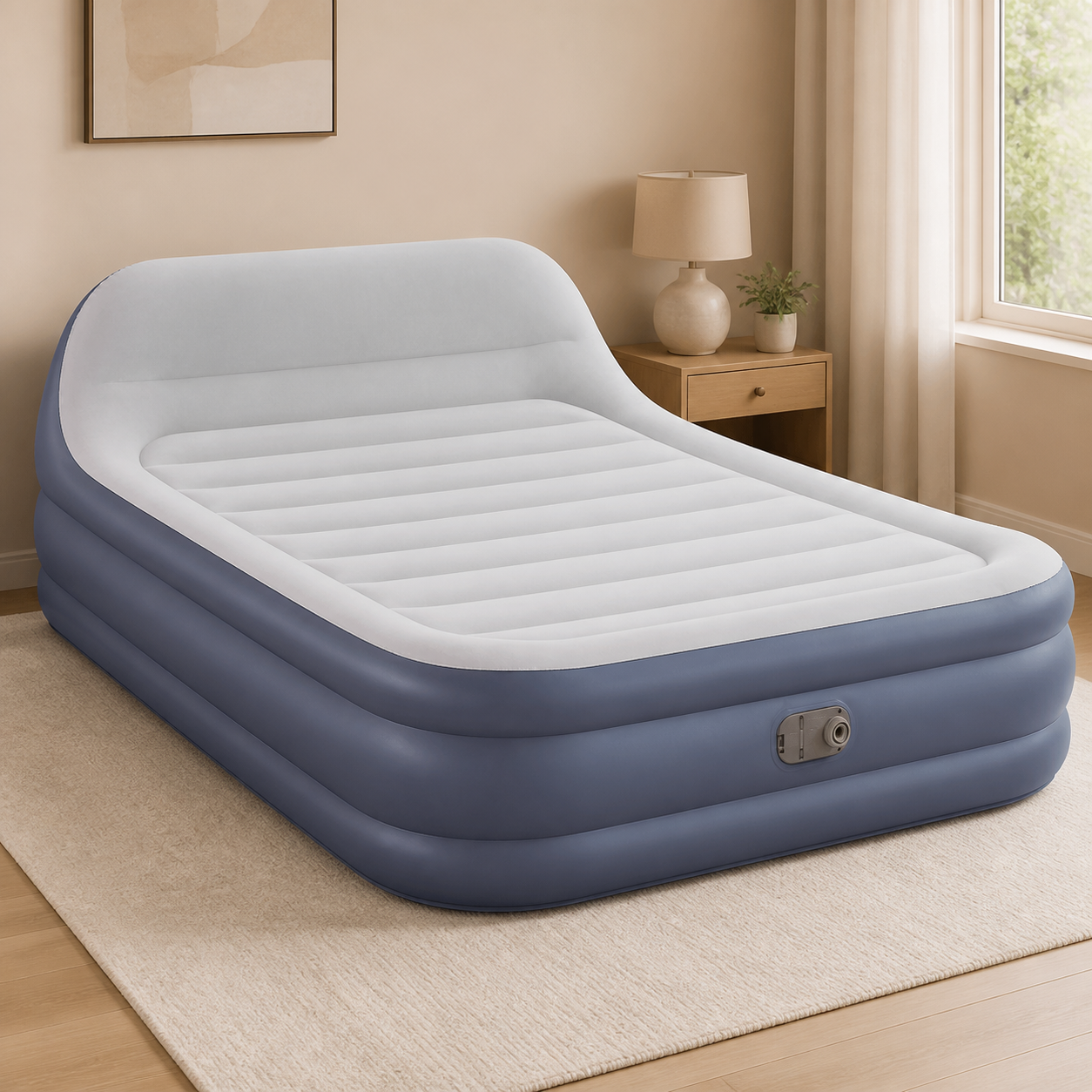 Colchon Inflable Queen + Inflador 226*152*84CM