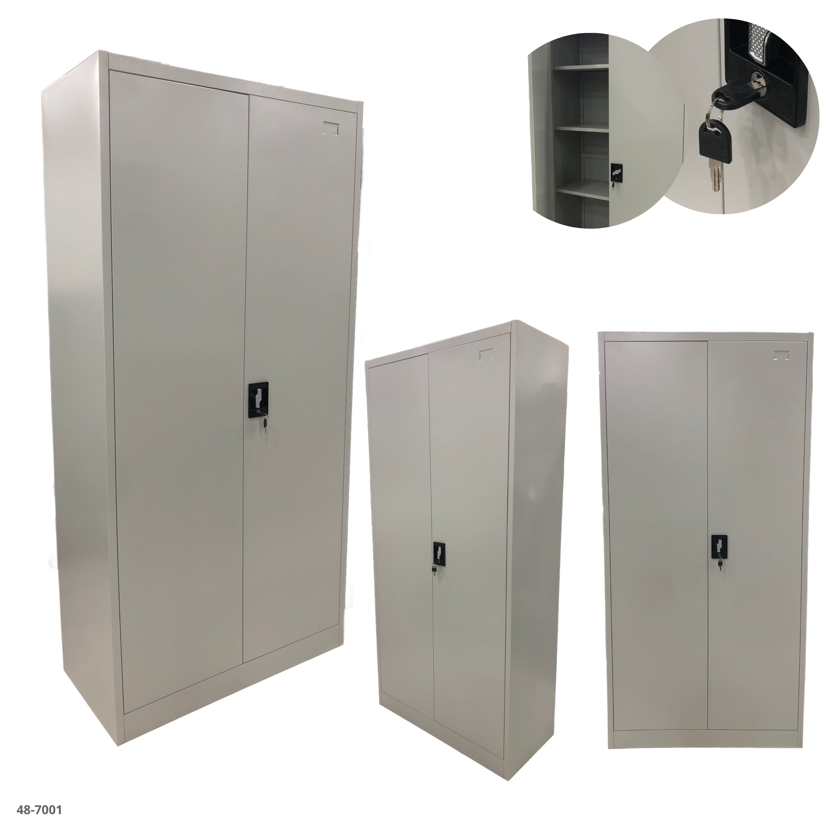 GABINETE METALICO 2 PUERTAS GRIS