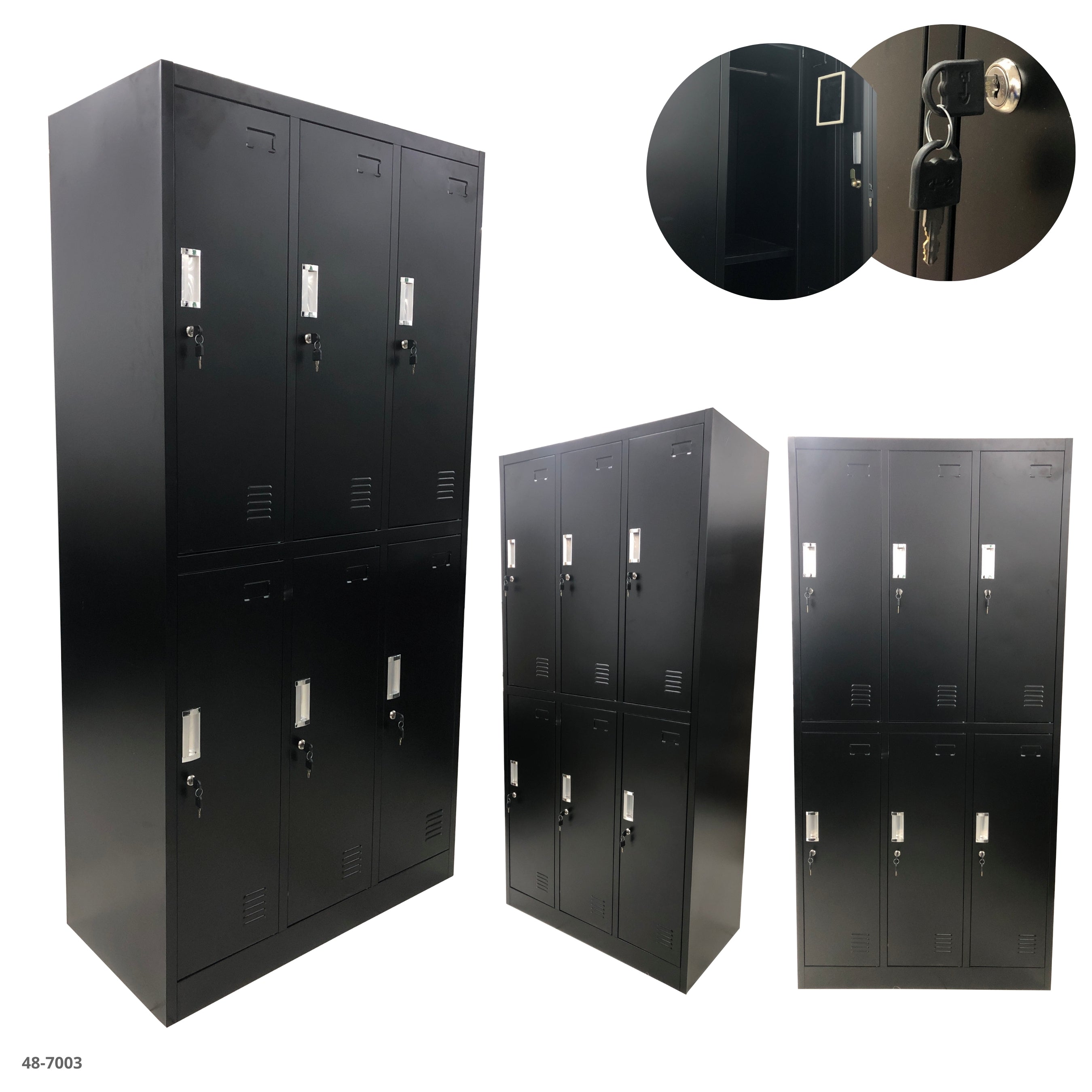 METAL FILE FILE WITH 4 BLACK DRAWERS / 11-2197