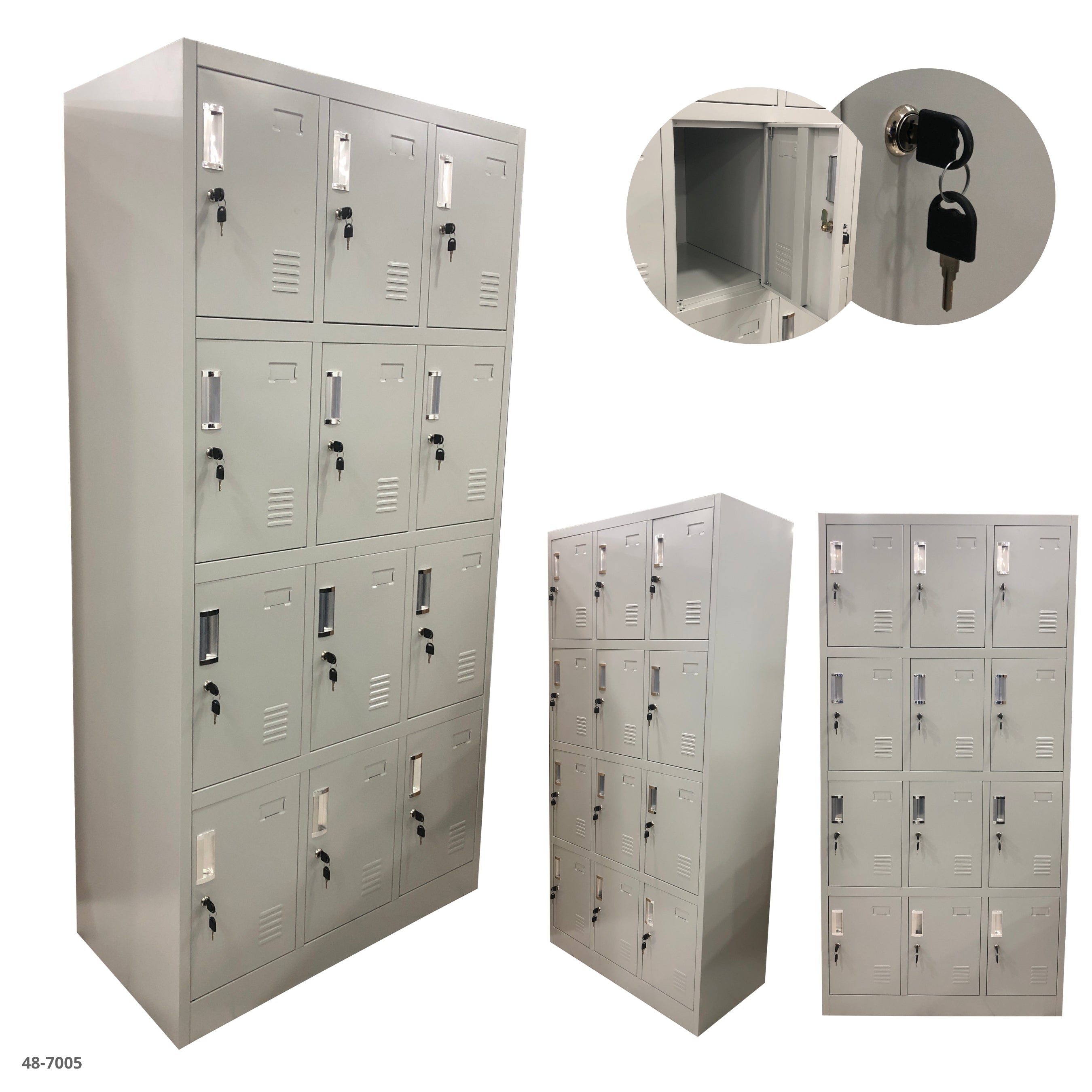 METAL FILE FILE WITH 4 BLACK DRAWERS / 11-2197