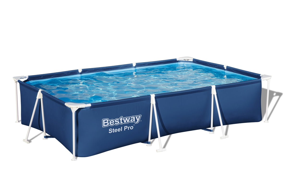 Piscina Bestway Steel Pro Rectangular 300x201x66 cm con Bomba de Filtro
