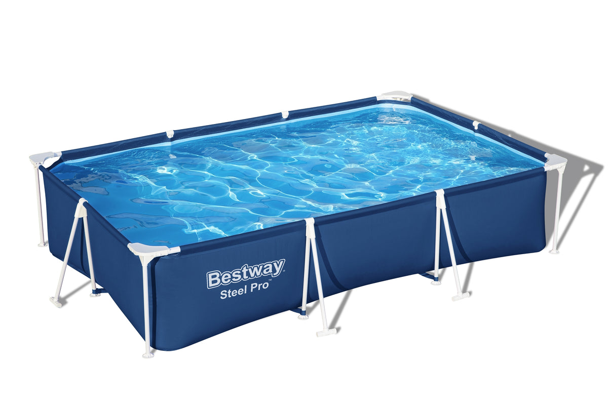 Piscina Bestway Steel Pro Rectangular 300x201x66 cm con Bomba de Filtro