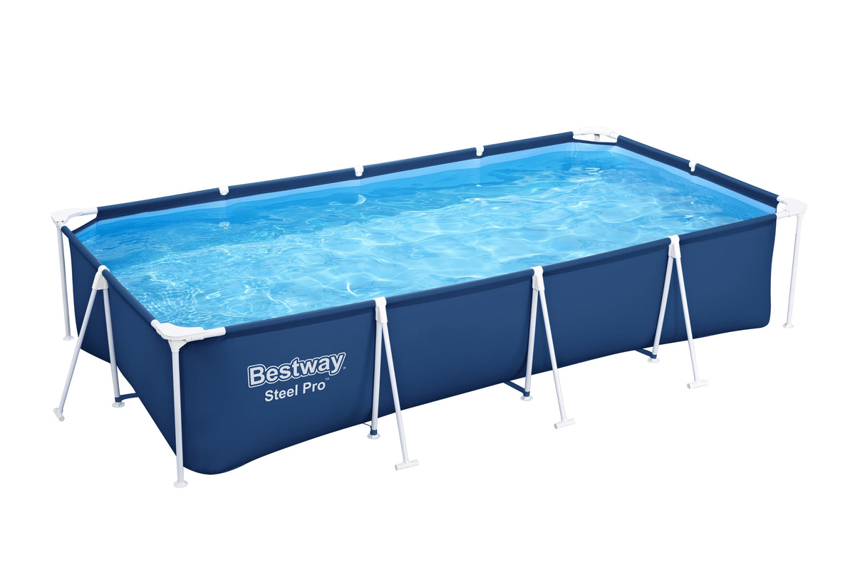 Piscina Bestway Steel Pro Rectangular 400x211x81 cm con Bomba de Filtro
