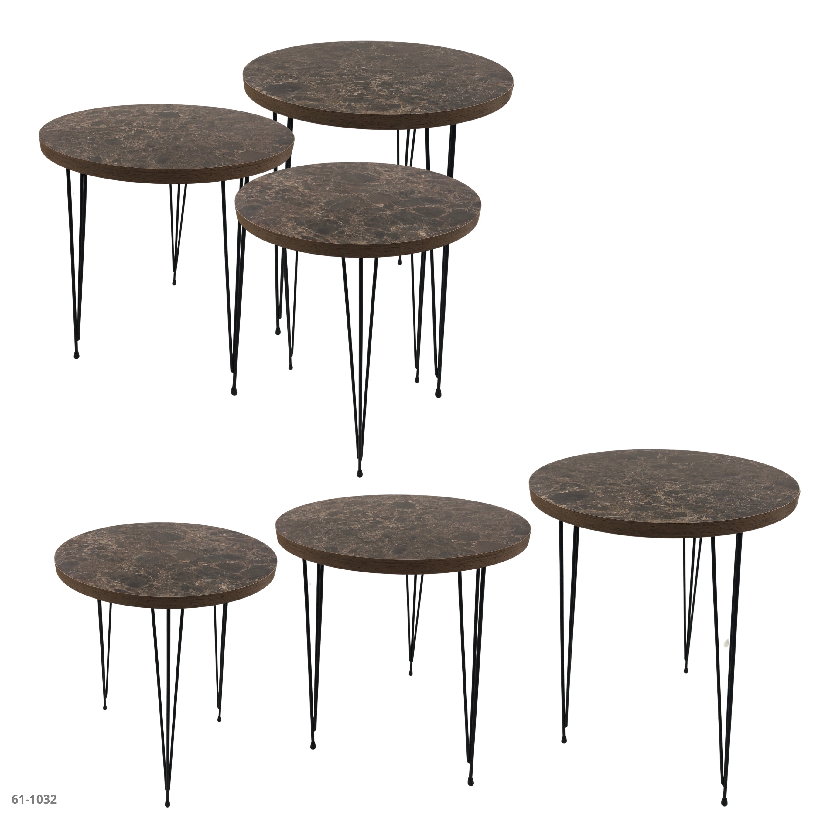 JGO MESITAS 3 PZA CHOCOLATE/NUEZ