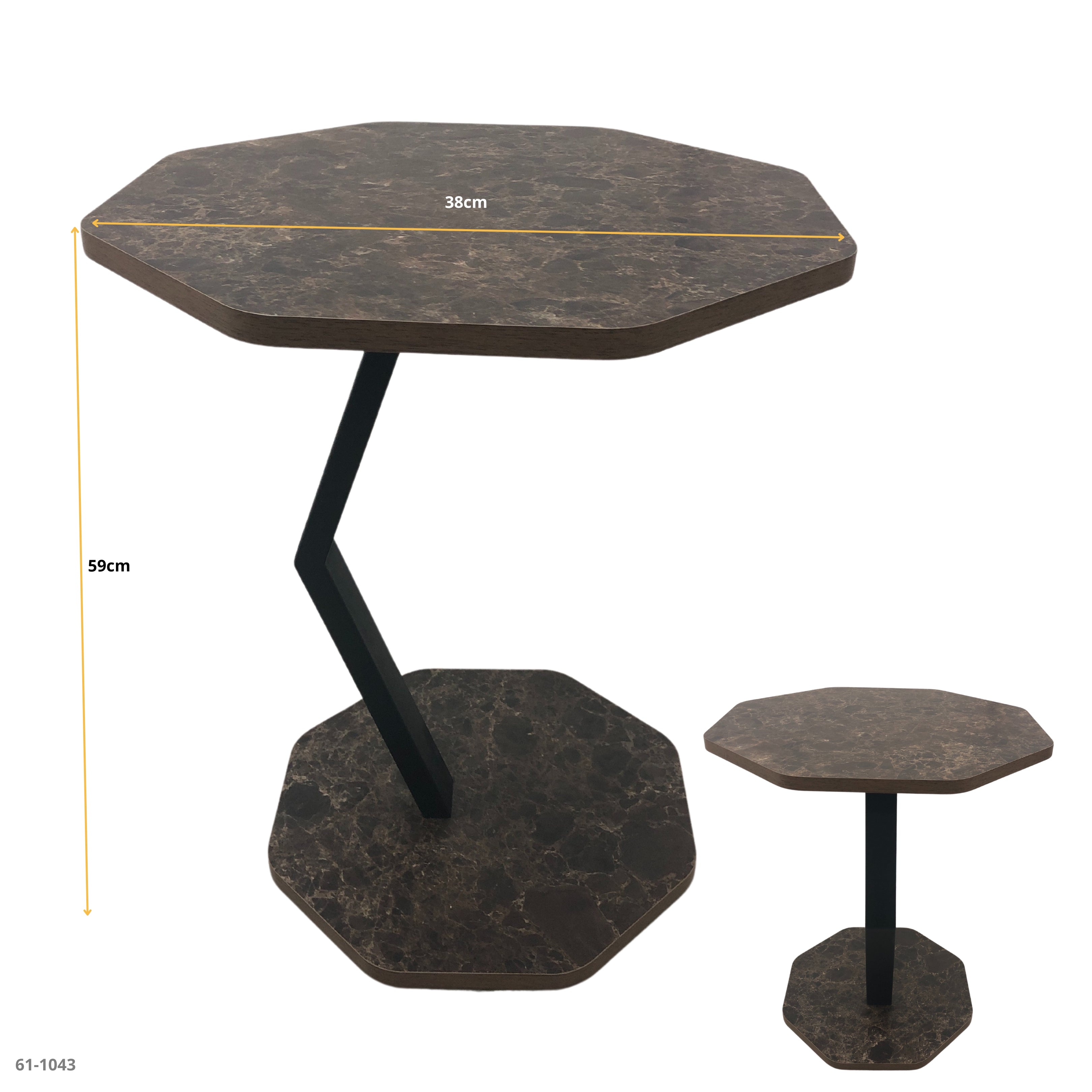 MESITA DE CAFÉ PERSONAL CHOCOLATE/ NUEZ