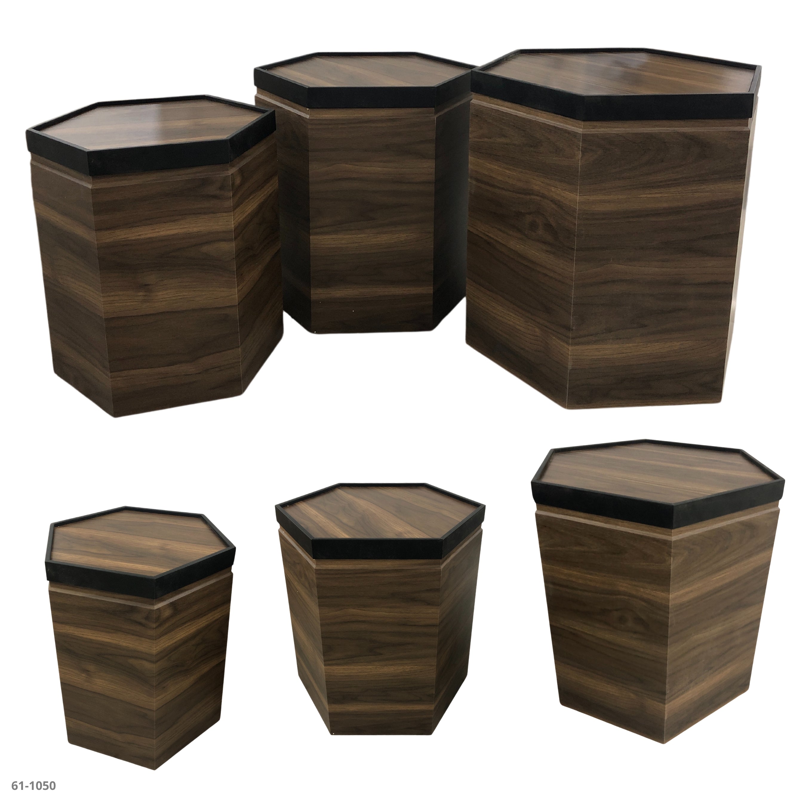 SET OF TABLES 3 PIECES GRAY/WUTTON / 61-1020