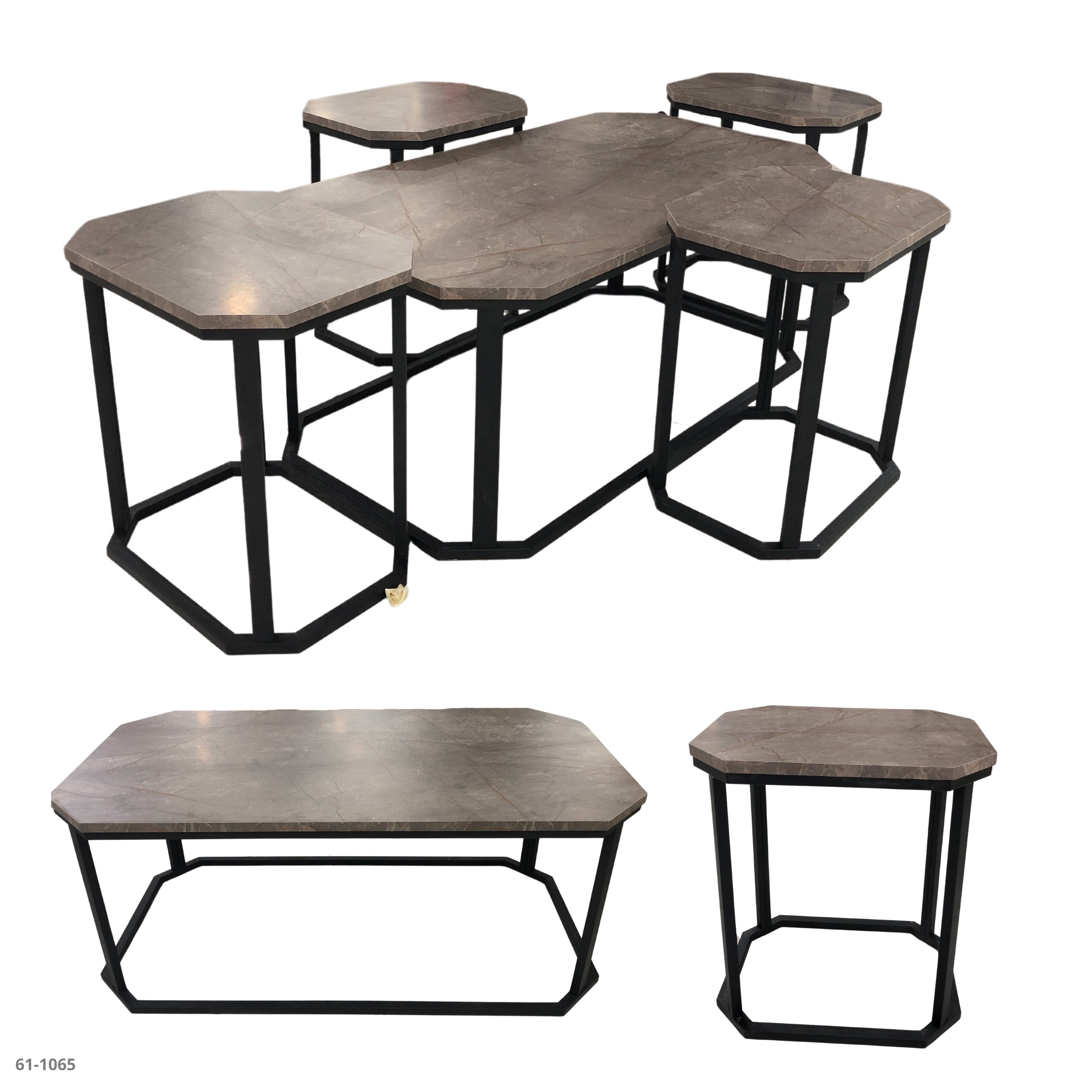 SET OF 3 PIECE TABLES WALNUT / 61-1011