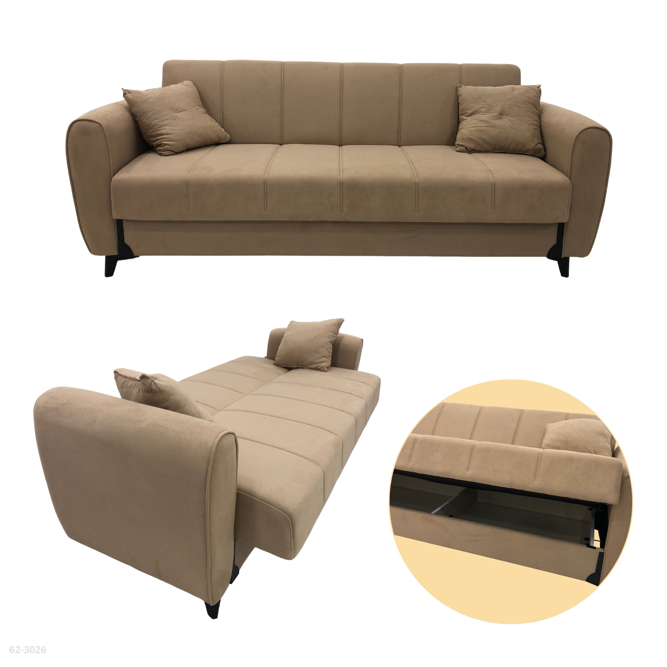 SOFA CAMA BEIGE 210cm*103cm