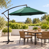 Paragua Banana Grande 260x250 cm en ambiente