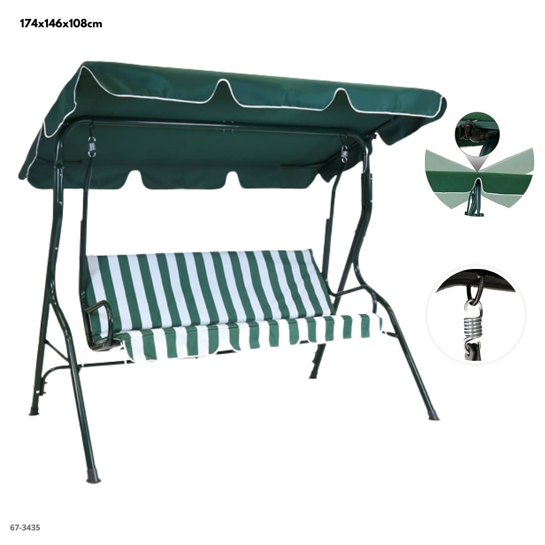 SILLA DE COLUMPIO VERDE