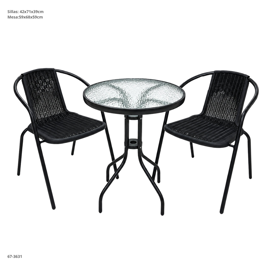 JUEGO DE MESA+2 SILLAS
