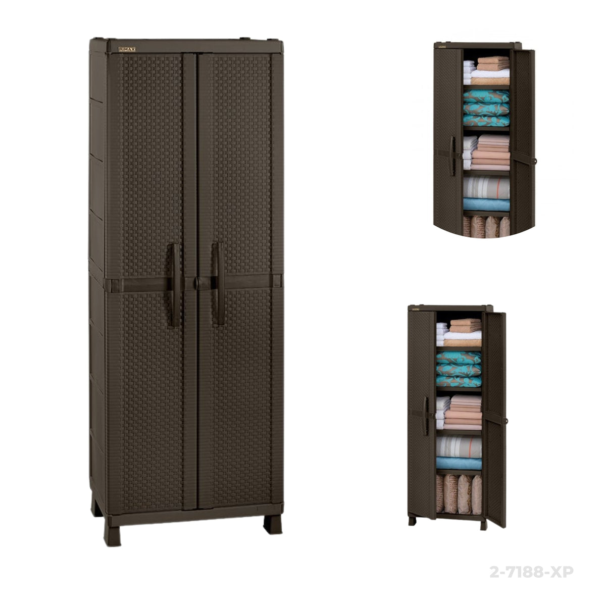 Armario Grande Textura Rattan Wengue, vista del producto