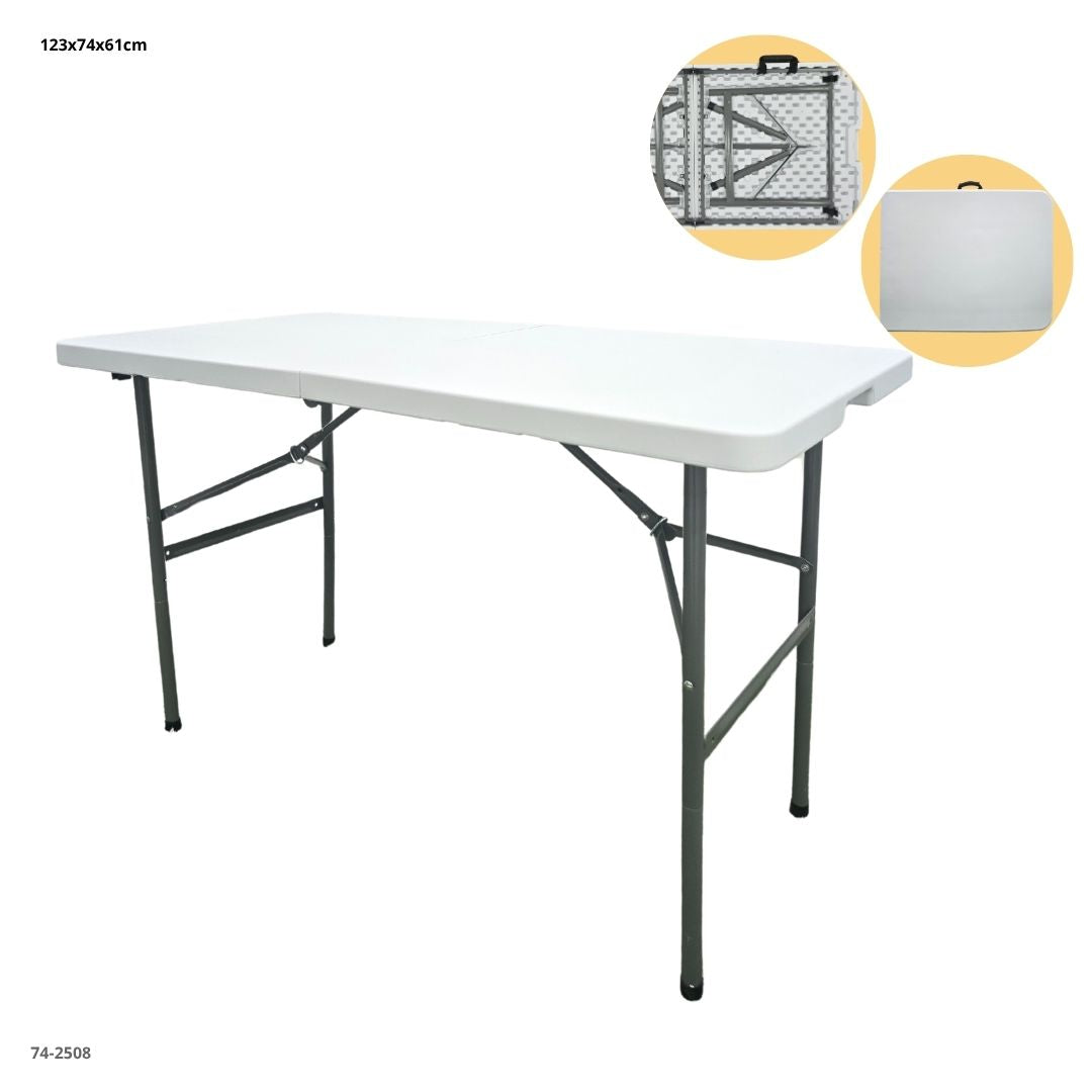 4' WHITE PLASTIC FOLDING TABLE 94-ZK-120
