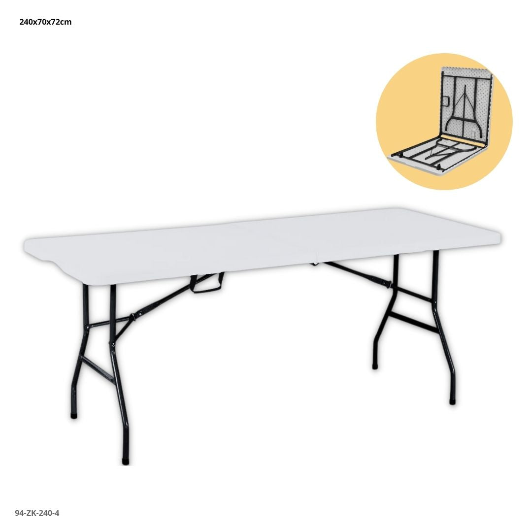 4' WHITE PLASTIC FOLDING TABLE 94-ZK-120