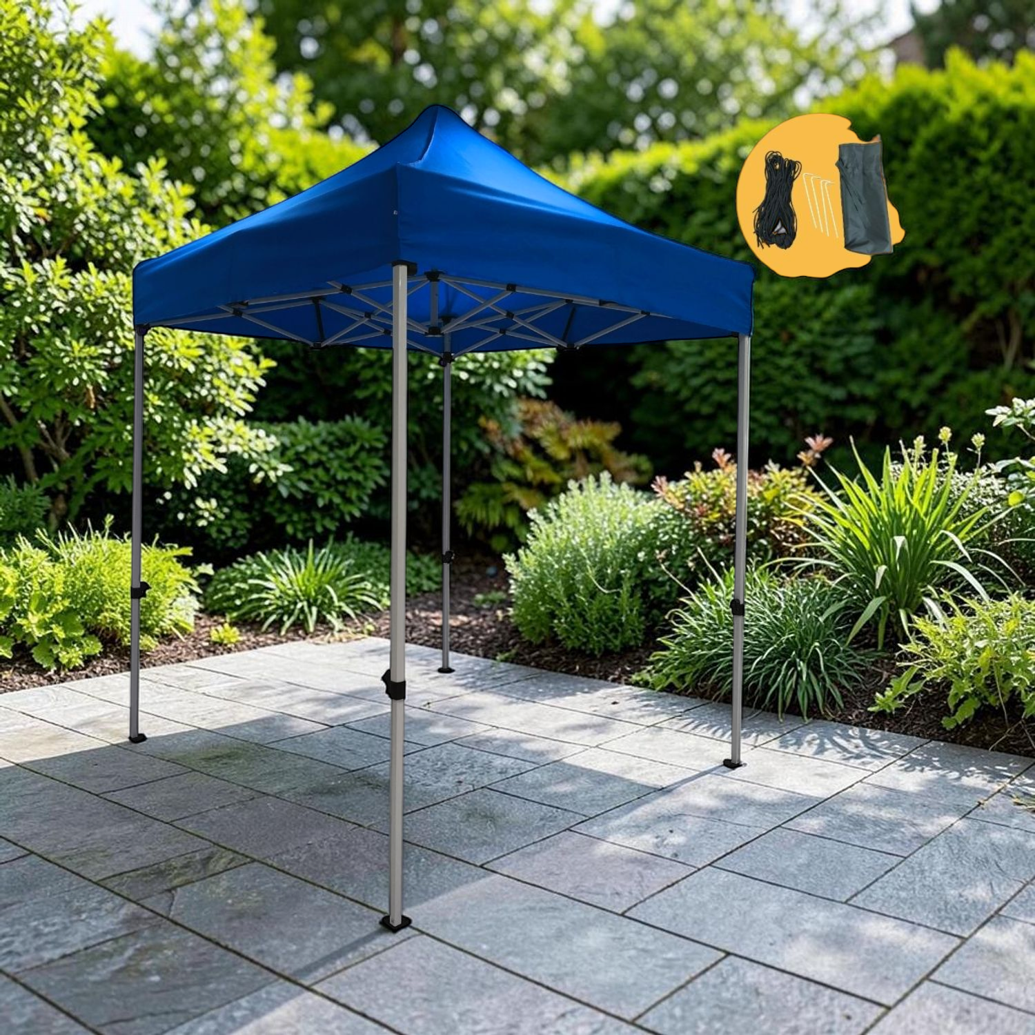 Tolda/Lona 800D Azul 2X2 en ambiente