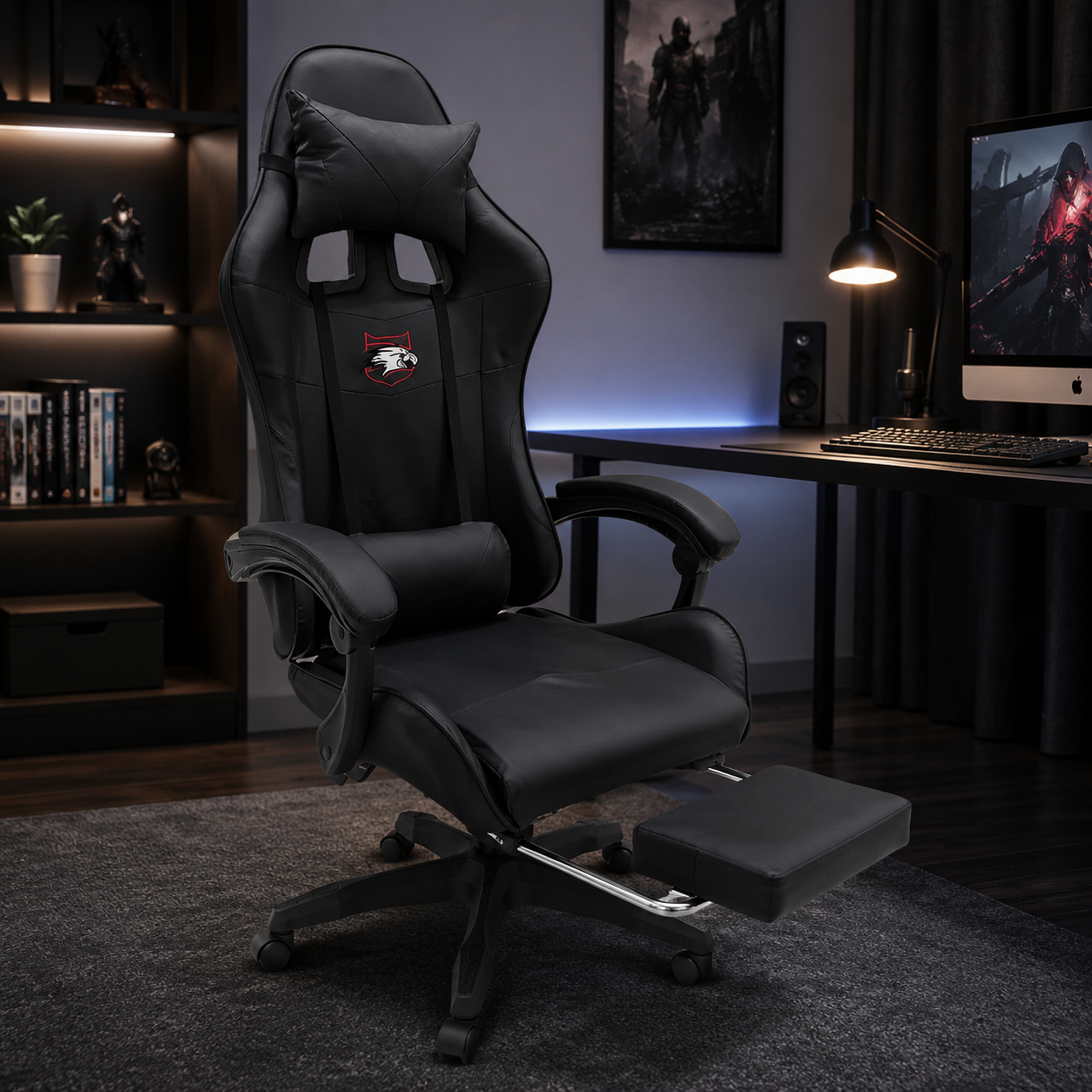 Silla Gaming con Reposa Pie