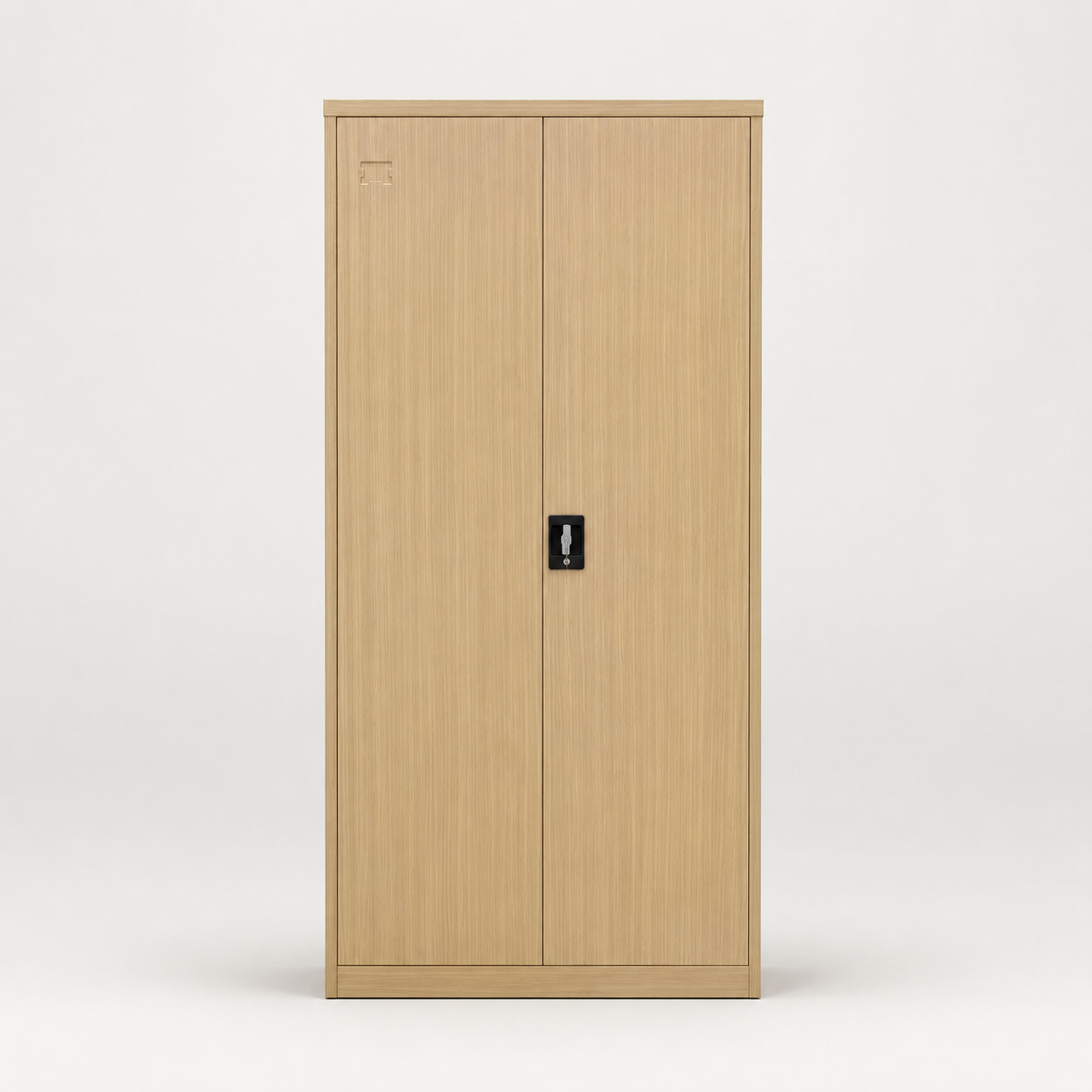 GABINETE METALICO 2 PUERTAS COLOR MADERA PLEGABLE