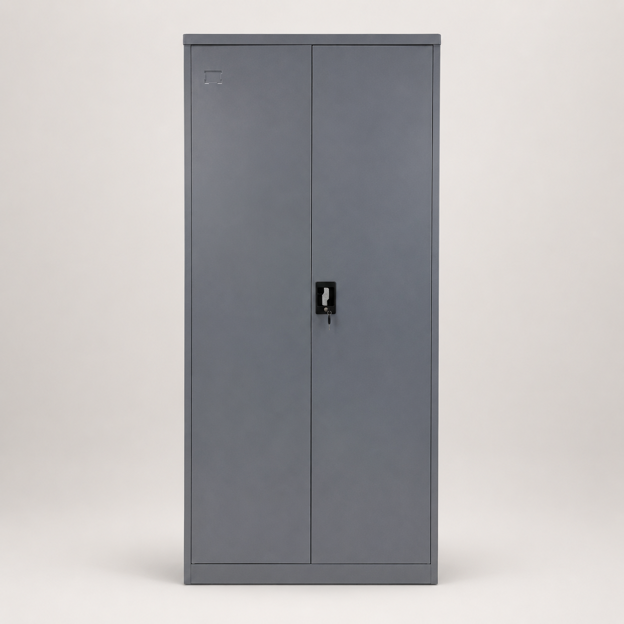 GABINETE METALICO 2 PUERTAS GRIS OSCURO PLEGABLE
