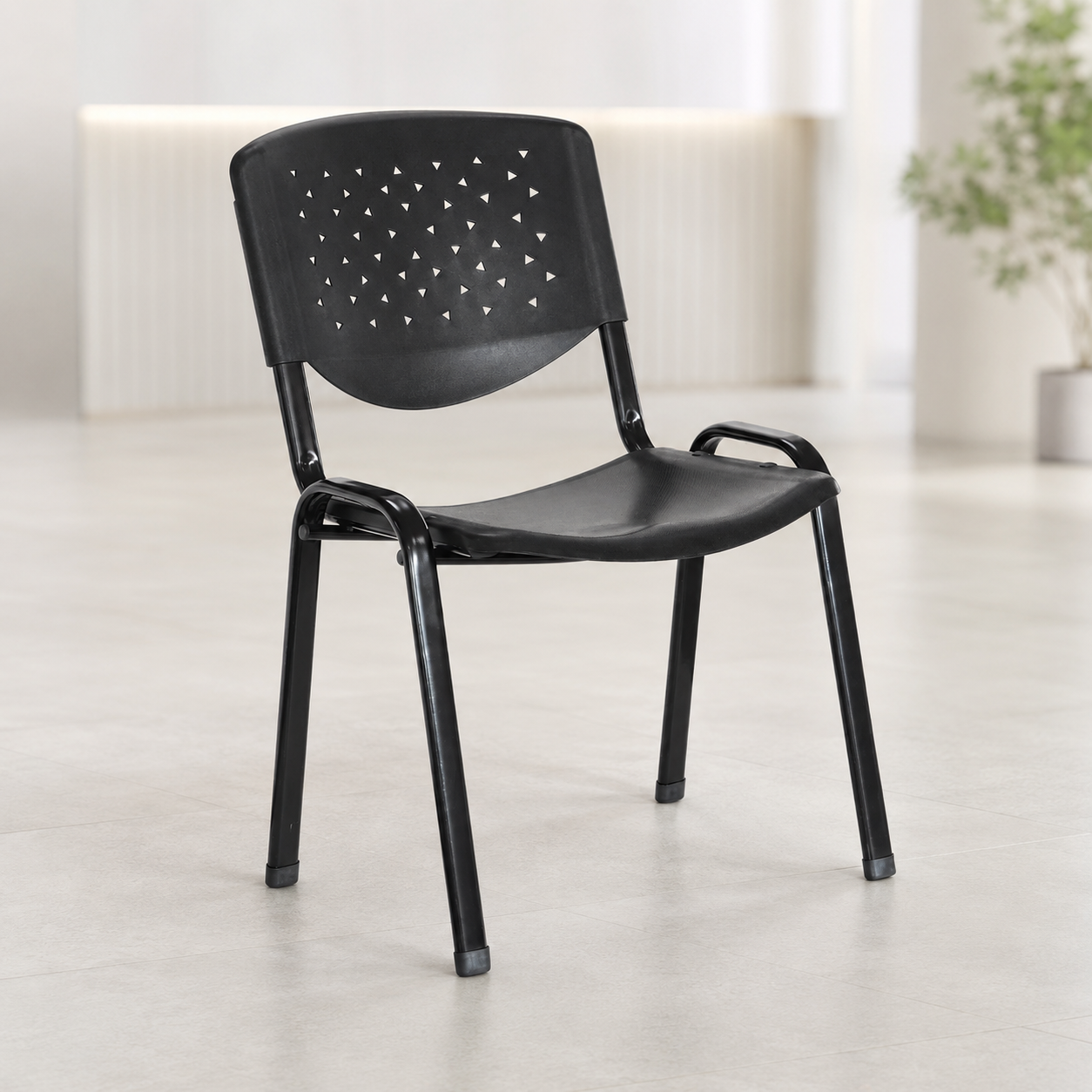 SILLA DE ESPERA METAL/PLASTICO FIJA