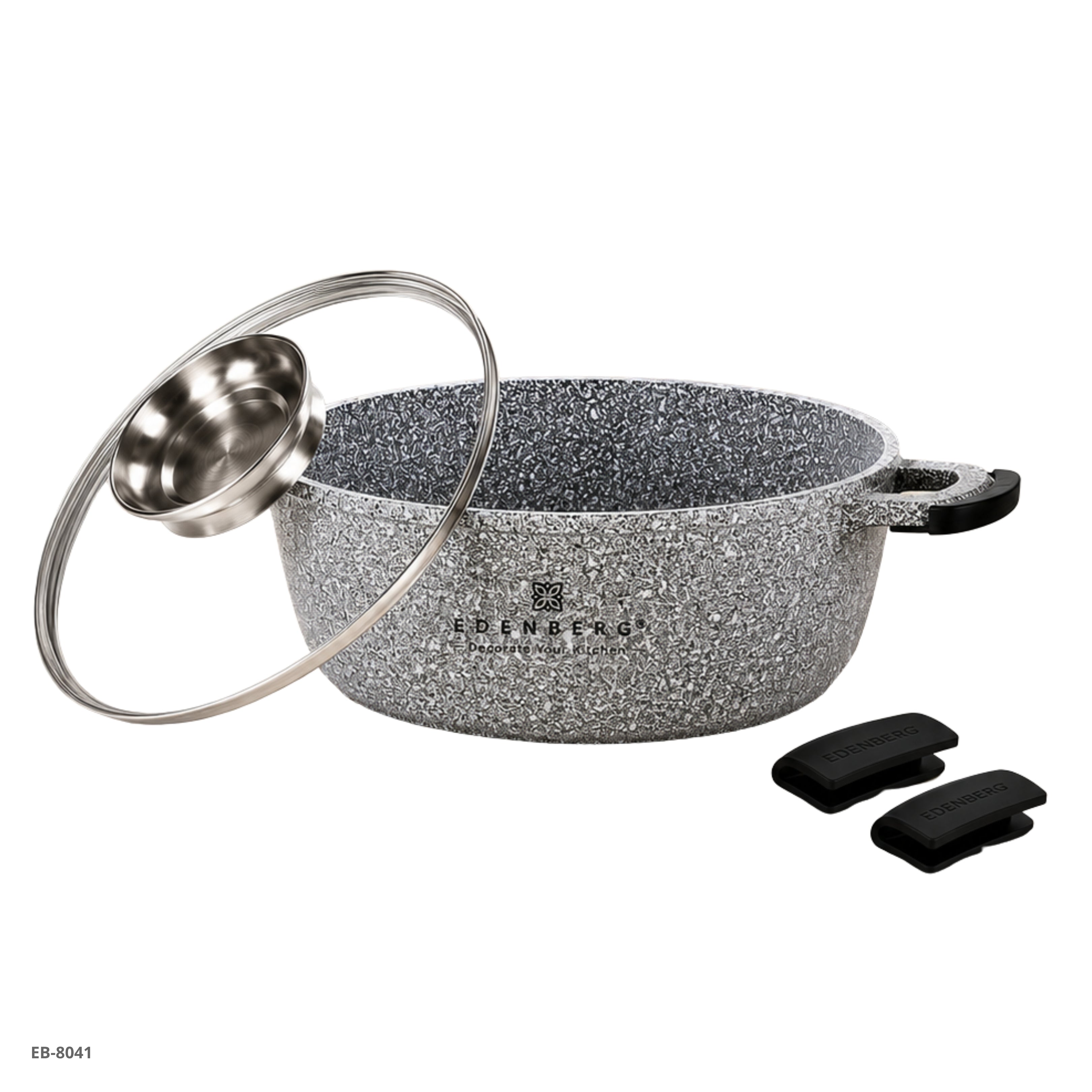 Cacerola con Tapa de Vidrio 4.1 L (28 cm) Edenberg - Ref. EB-8041