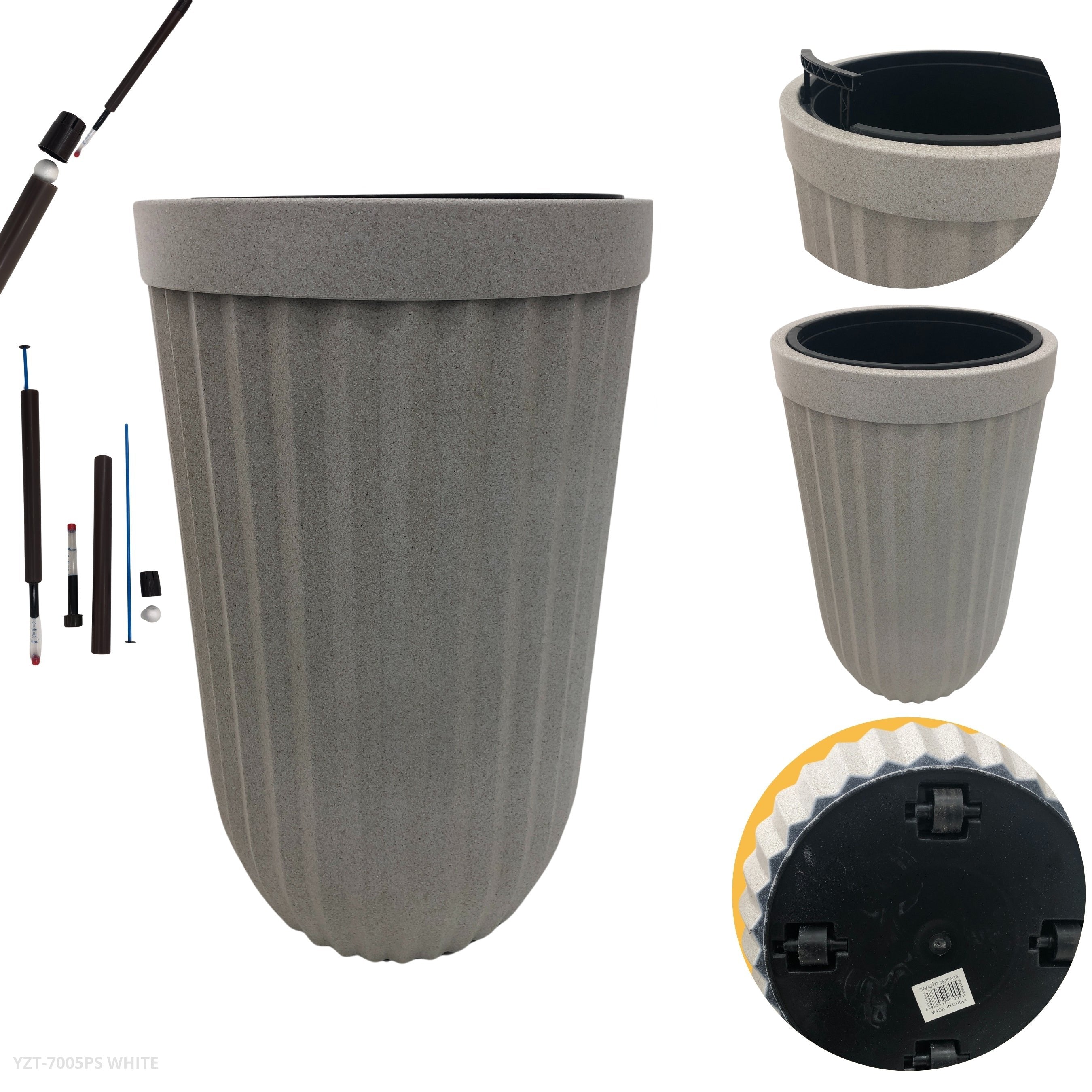 YZT-7005PS MACETERO BLANCO 35*59CM