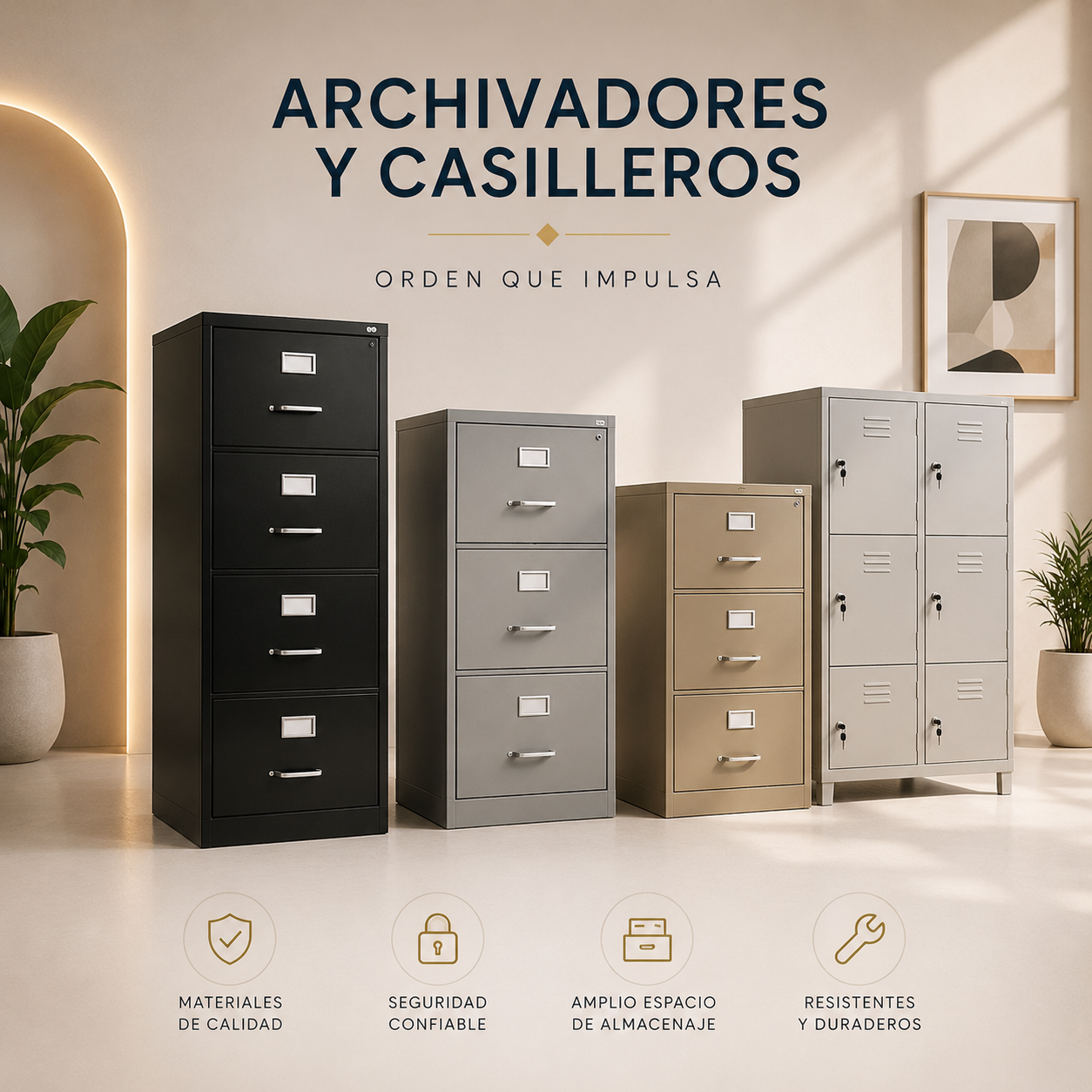 archivadores y casilleros
