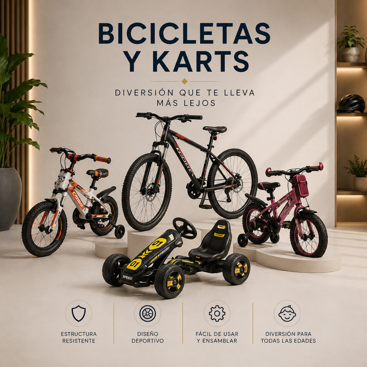 bicicletas y karts
