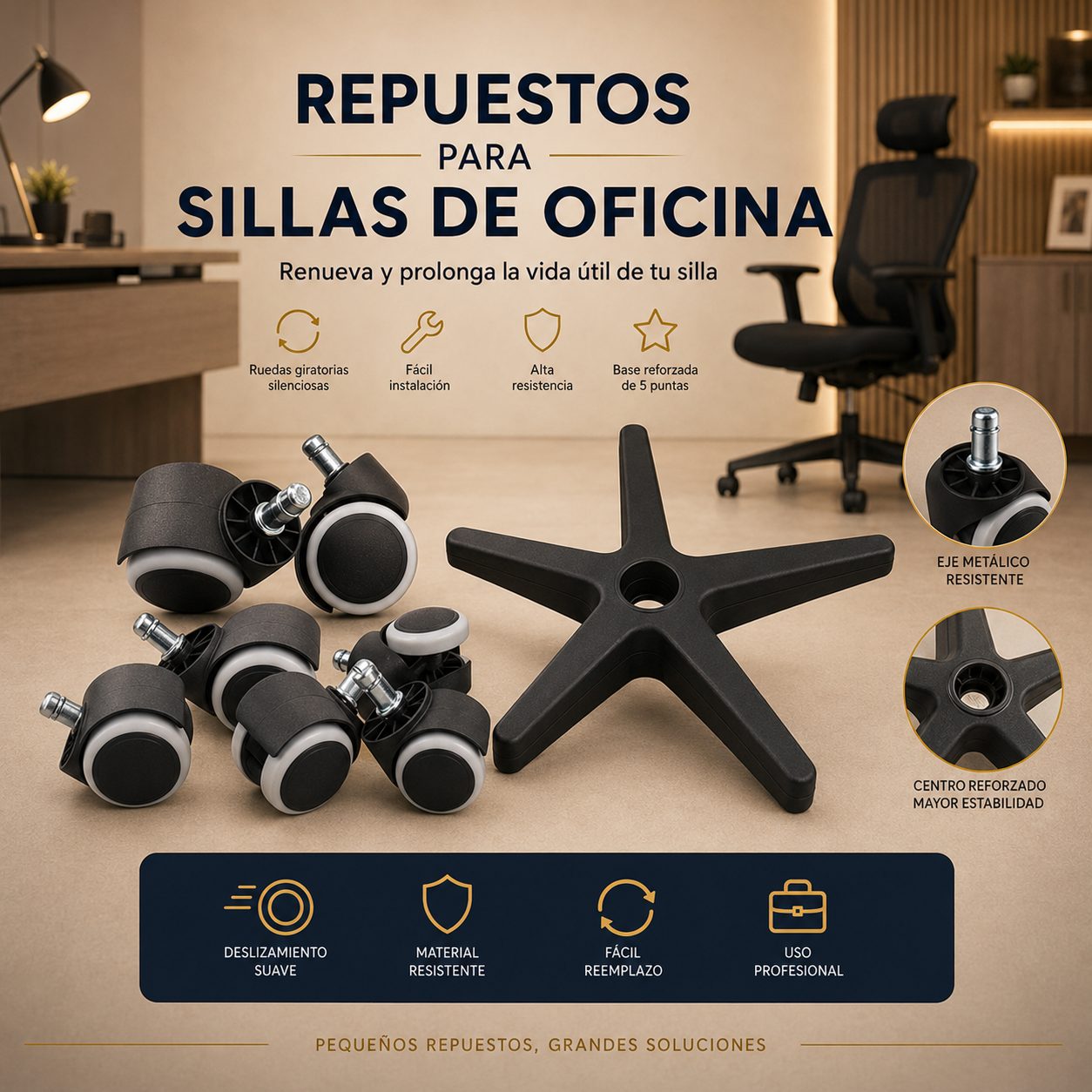 repuesto de sillas