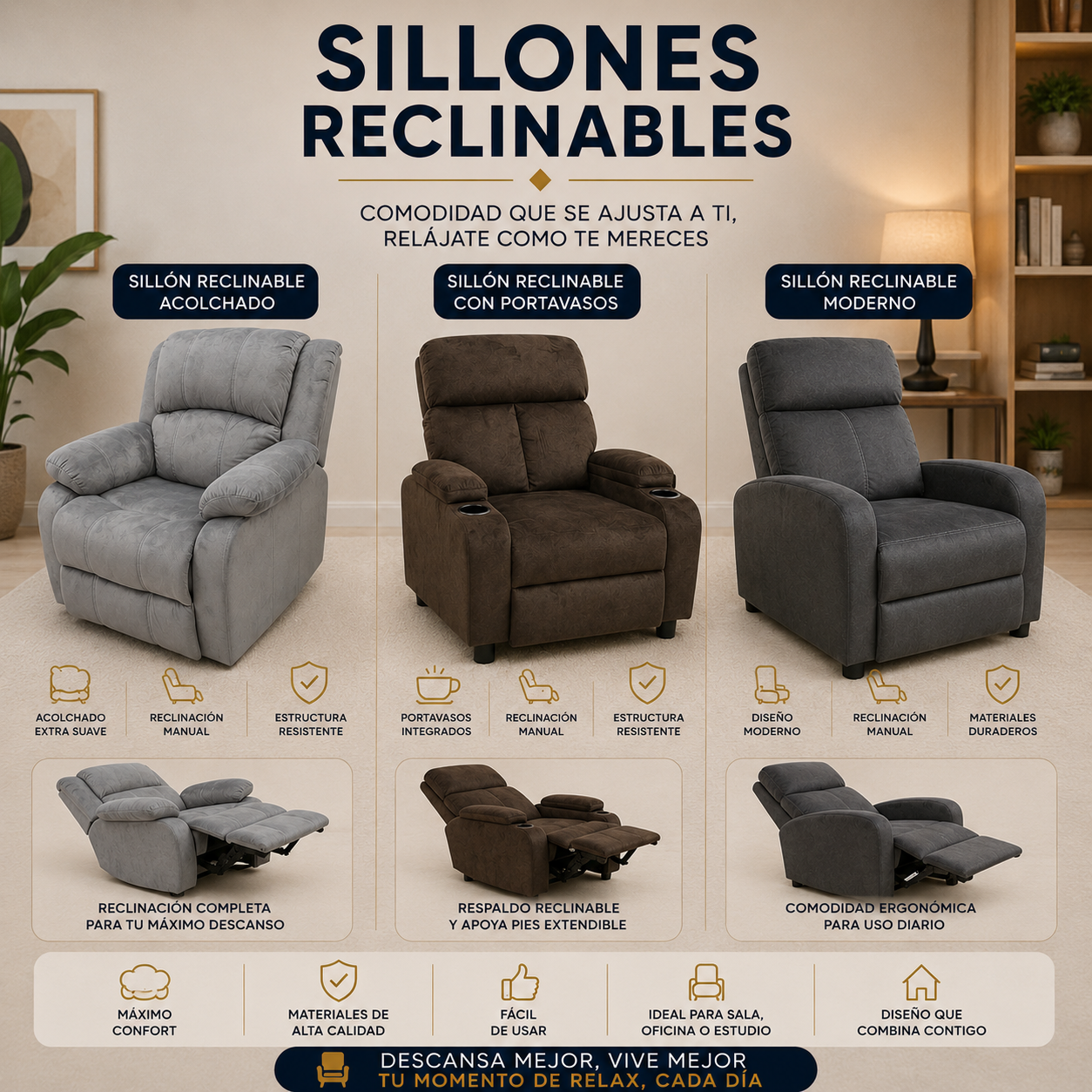 sillones reclinables