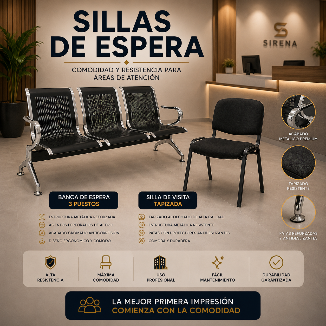 sillas de espera