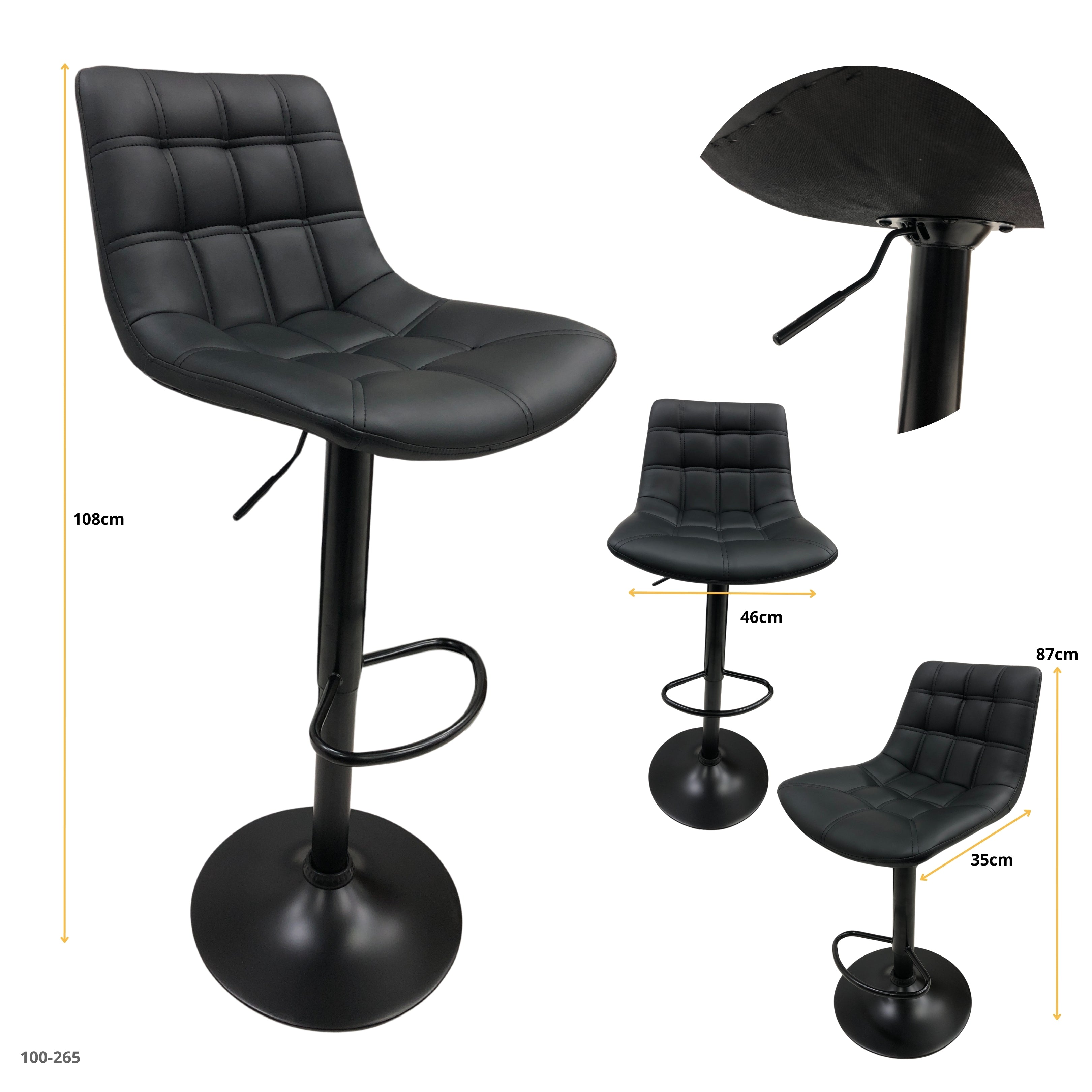 GREEN FABRIC BAR CHAIR / 30-212-88