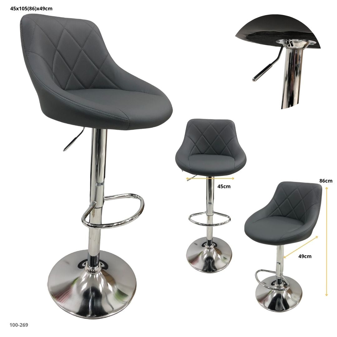 GREEN FABRIC BAR CHAIR / 30-212-88