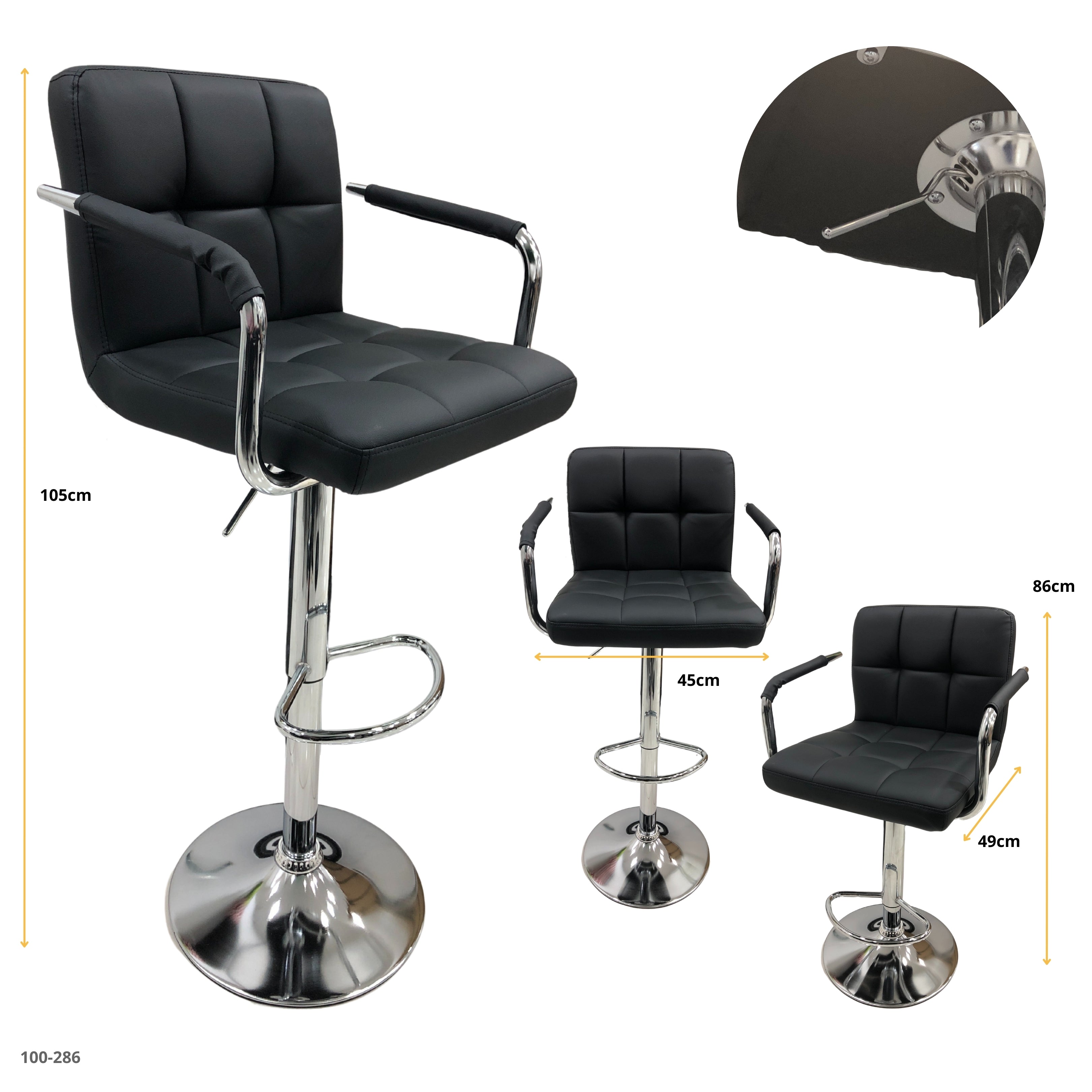 GREEN FABRIC BAR CHAIR / 30-212-88