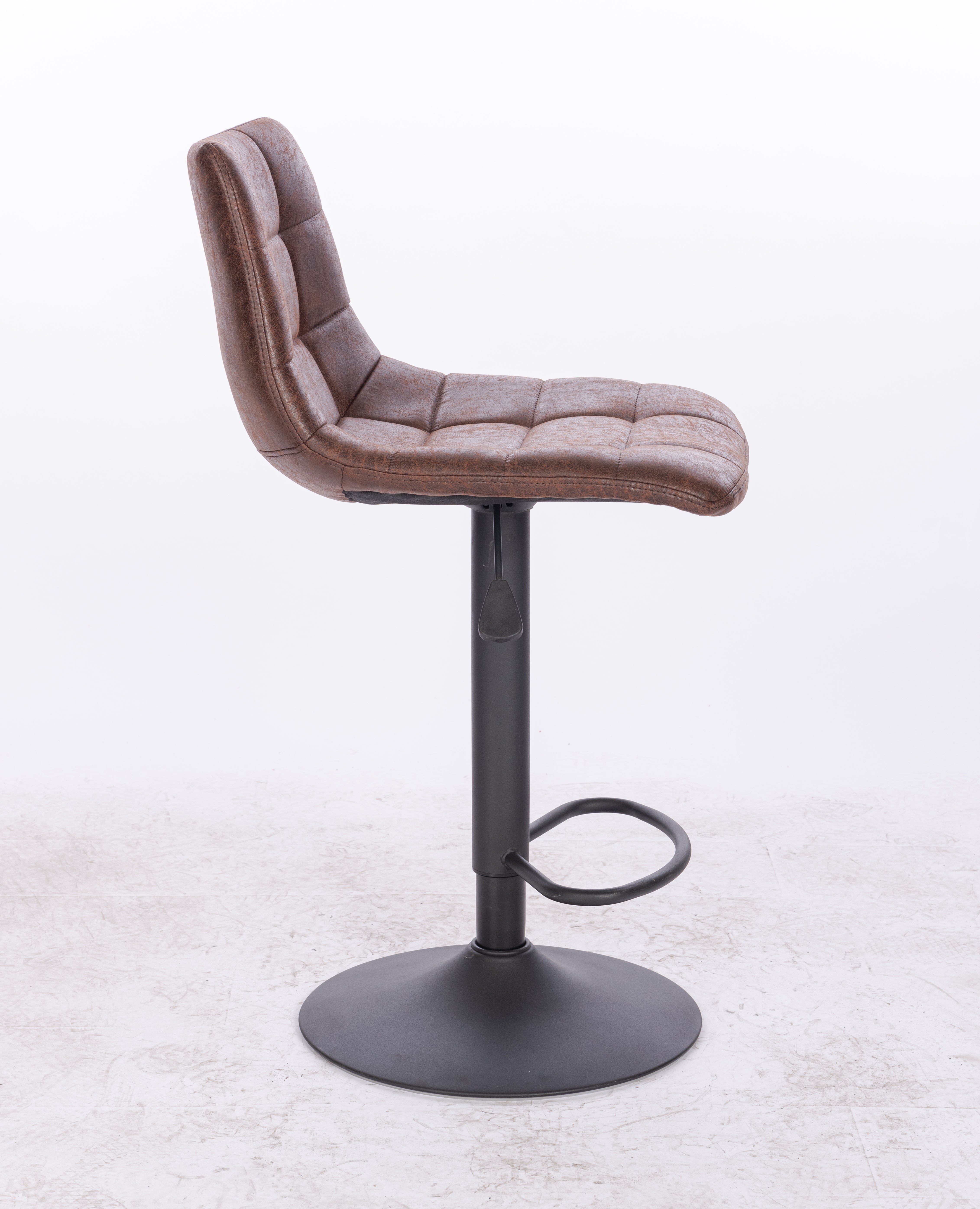 Silla de Bar Cuerina Chocolate Base Negra - vista 5 - Ref. 105-164