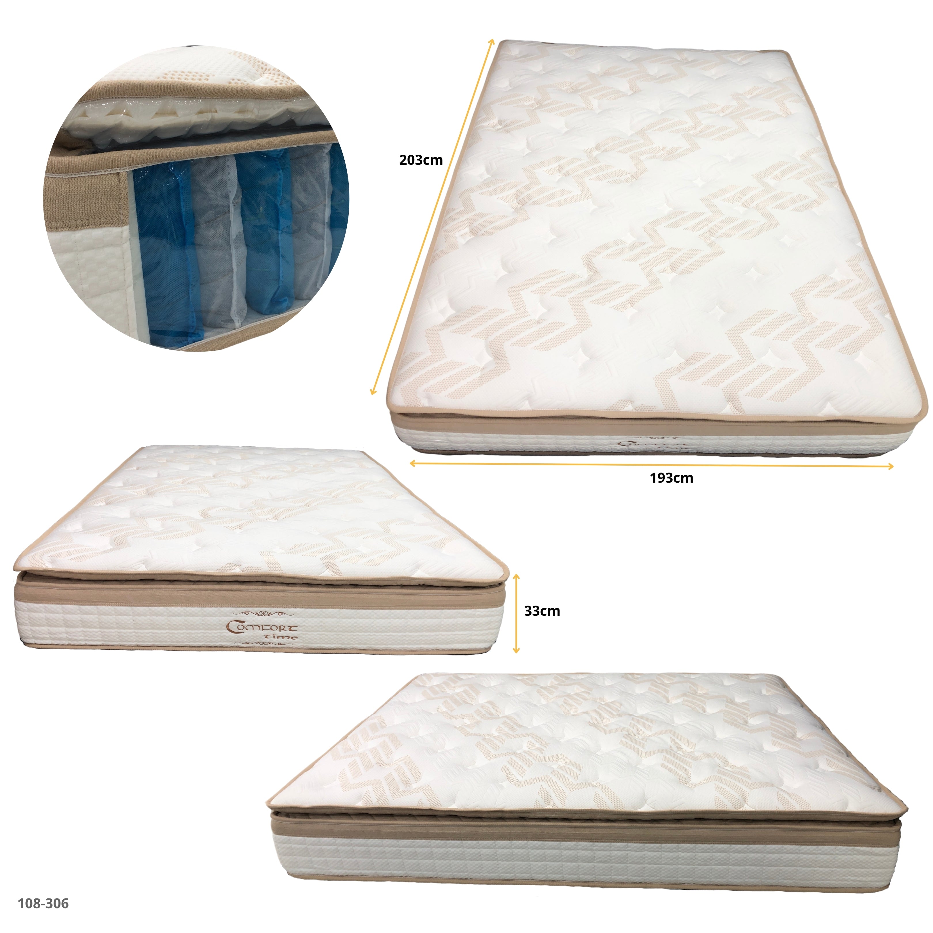 COLCHON EMPACADO AL VACIO COMFORT TIME